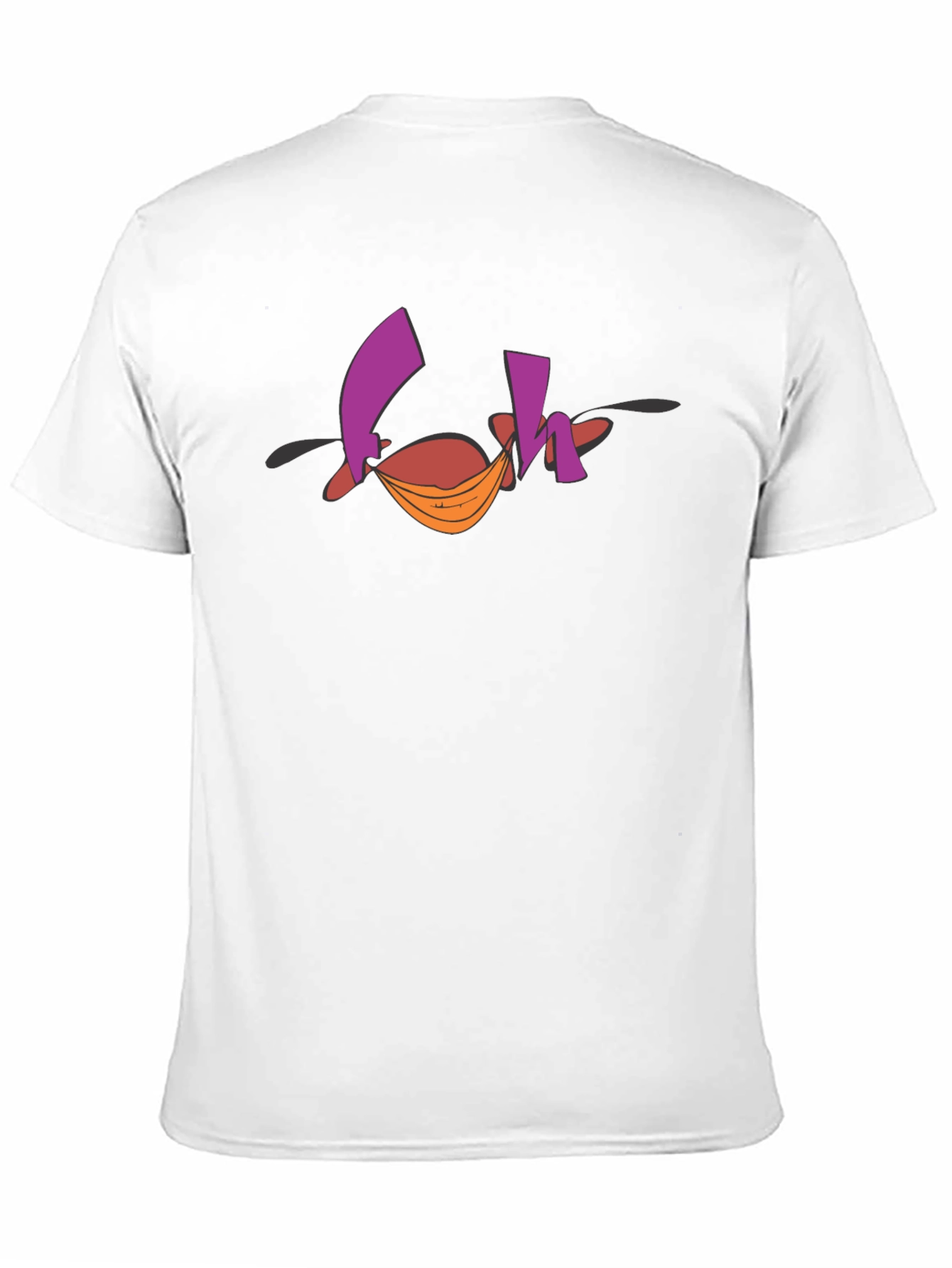 Funky Graphic Tee - Abstract Design Black