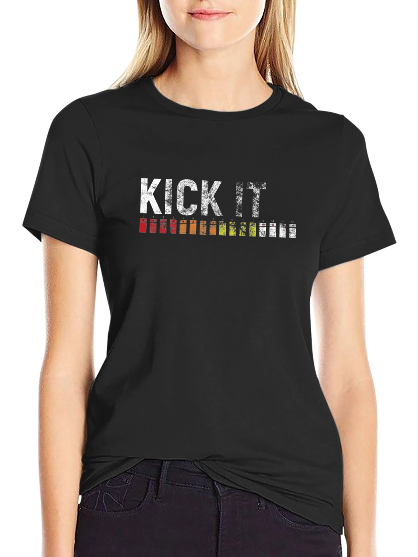 Kick It Graphic T-Shirt - Black