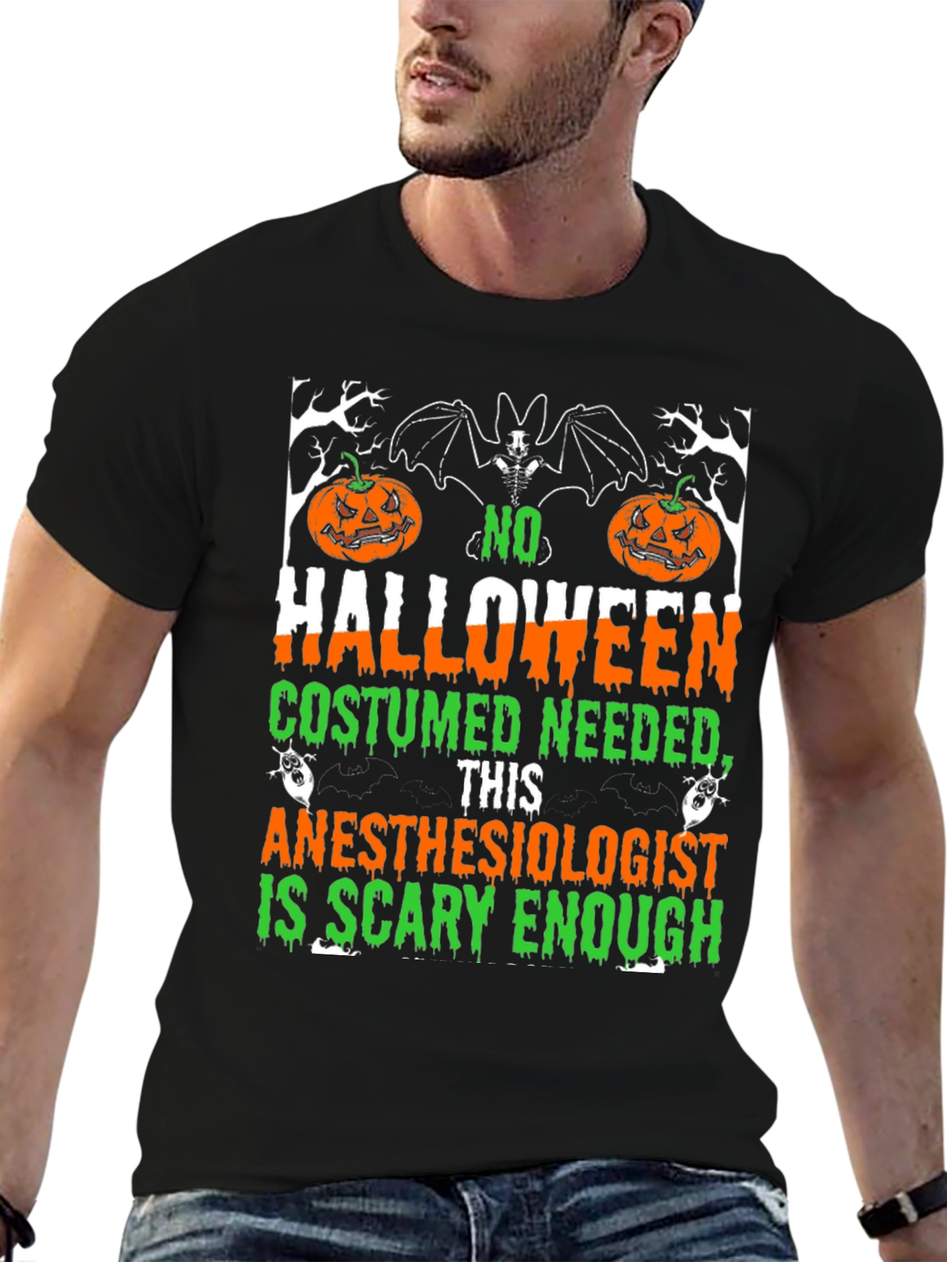 Anesthesiologist Halloween T-Shirt - Scary Enough Costume Tee