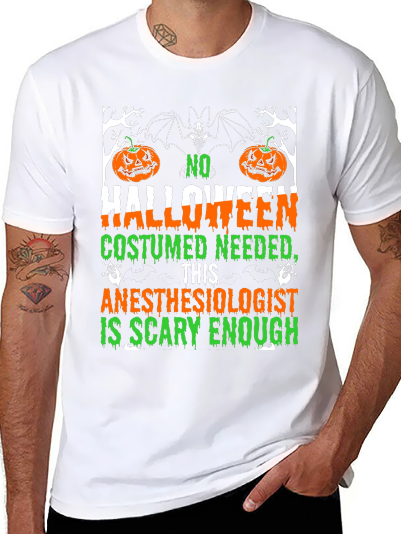 Anesthesiologist Halloween T-Shirt - Scary Enough Costume Tee