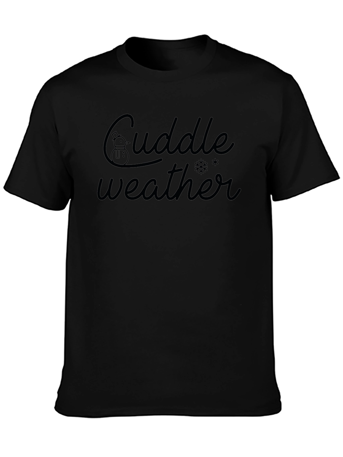 Cuddle Weather Graphic Tee - Winter Comfort