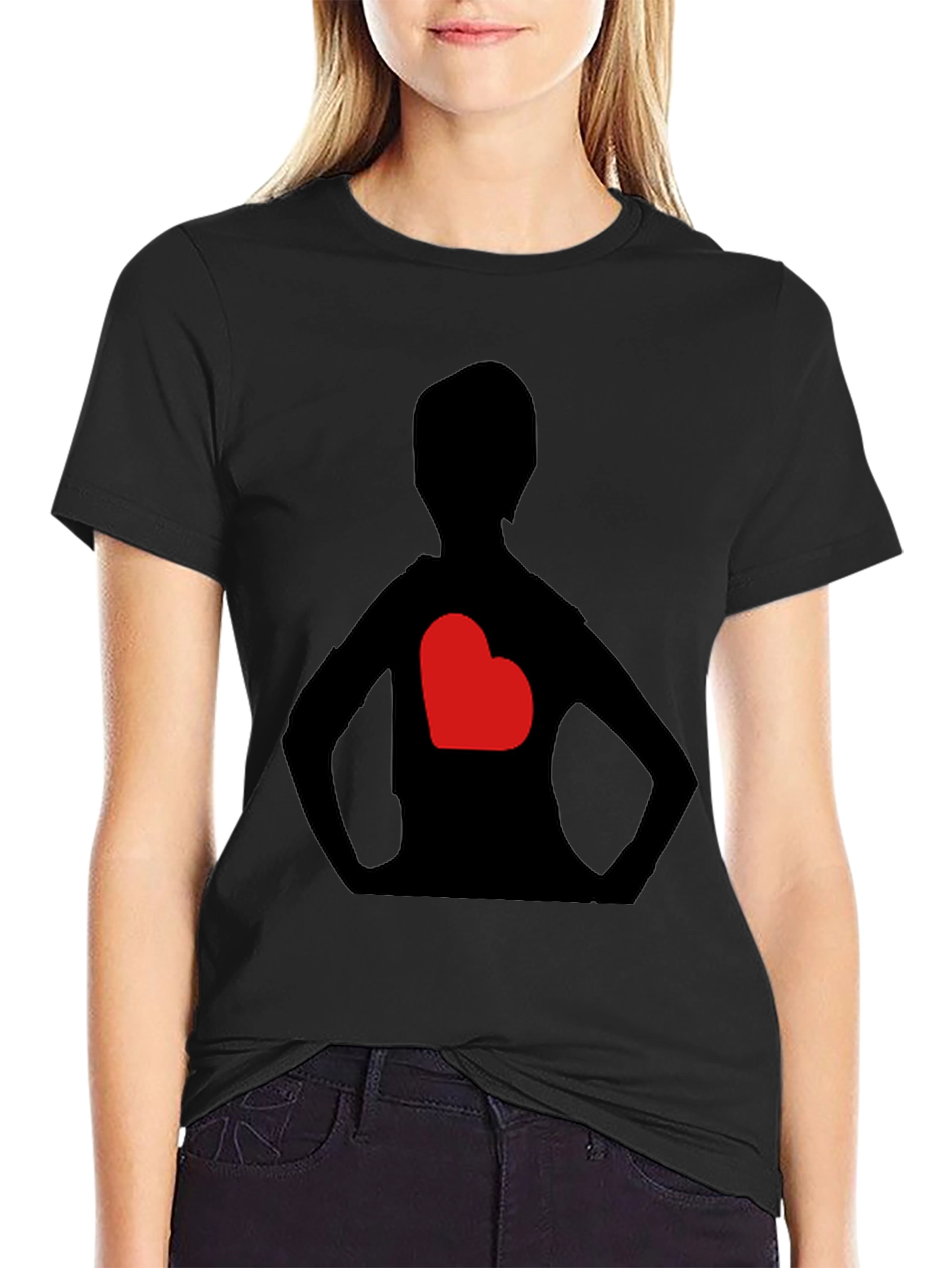Heart Silhouette Graphic Tee
