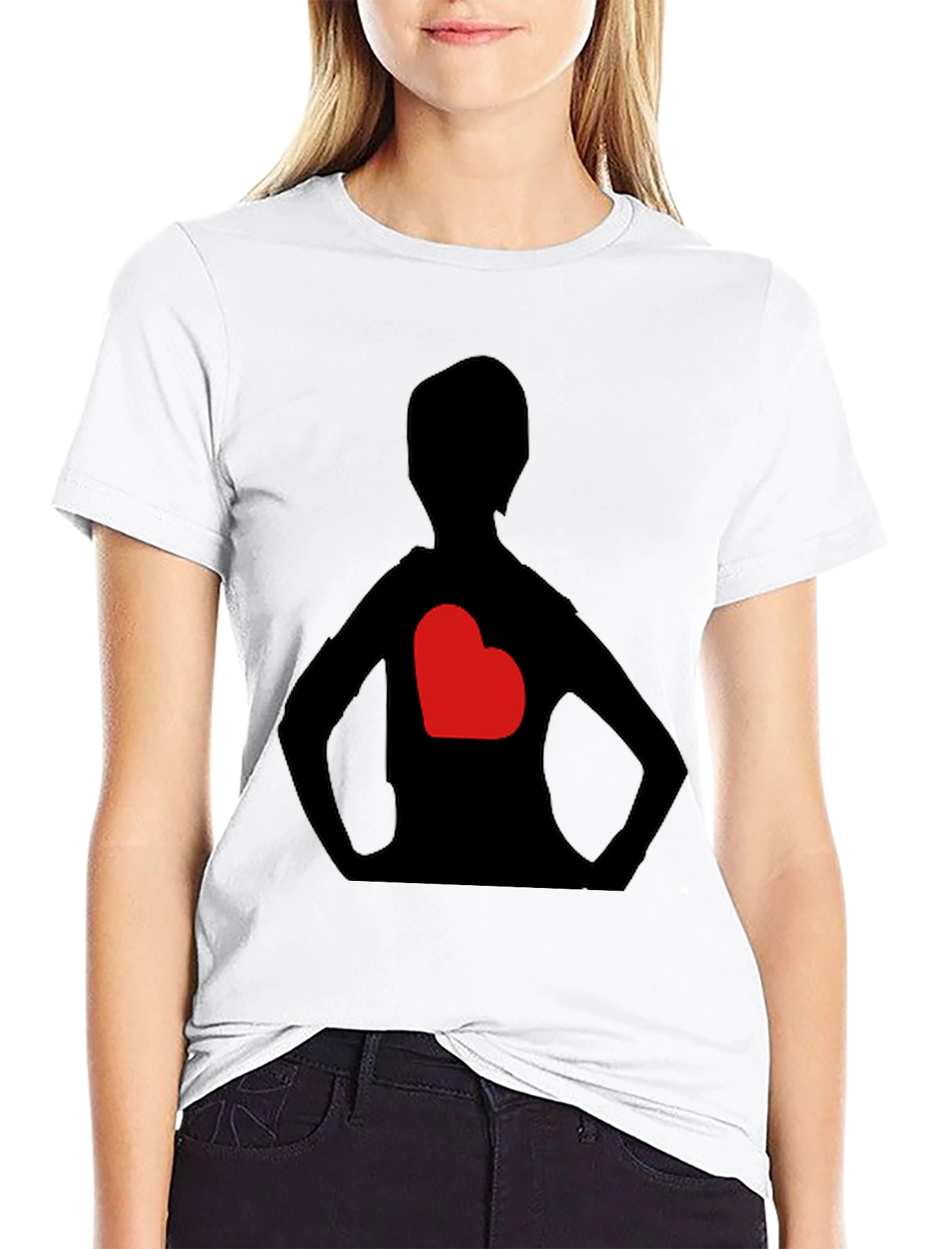 Heart Silhouette Graphic Tee