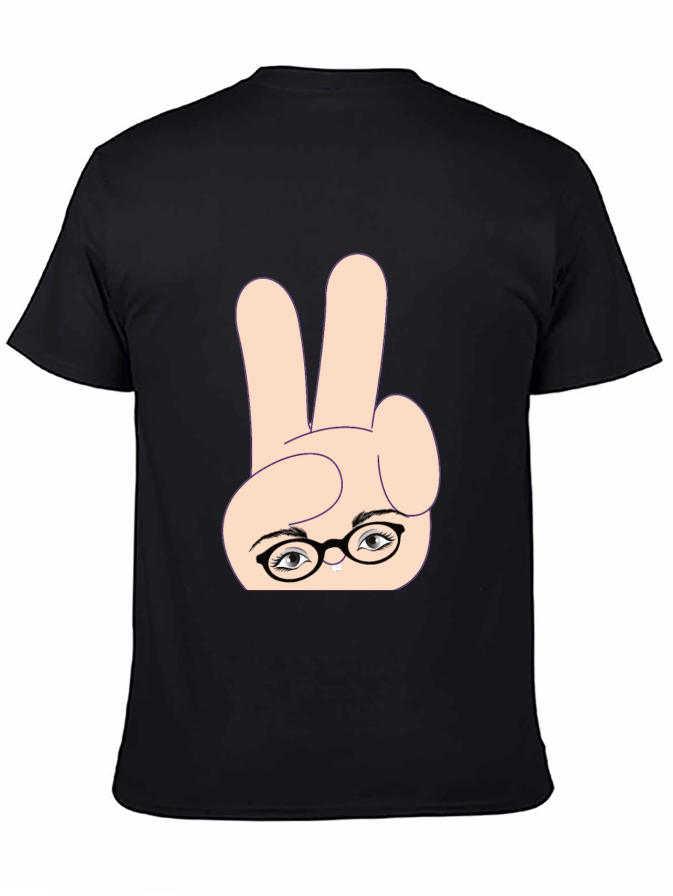 Funny Peace Sign Nerd T-Shirt