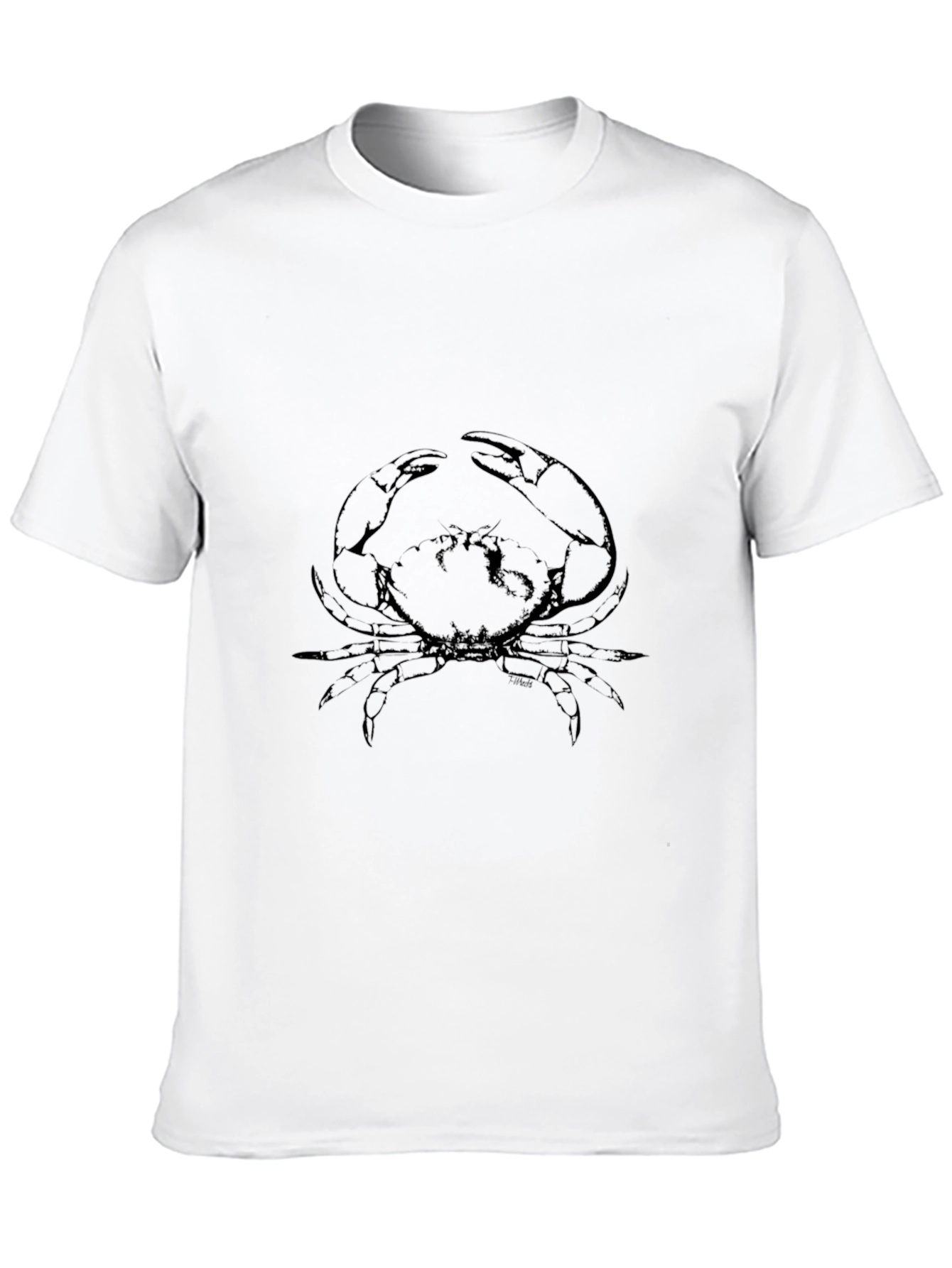Crab Graphic Tee - Black Casual Shirt