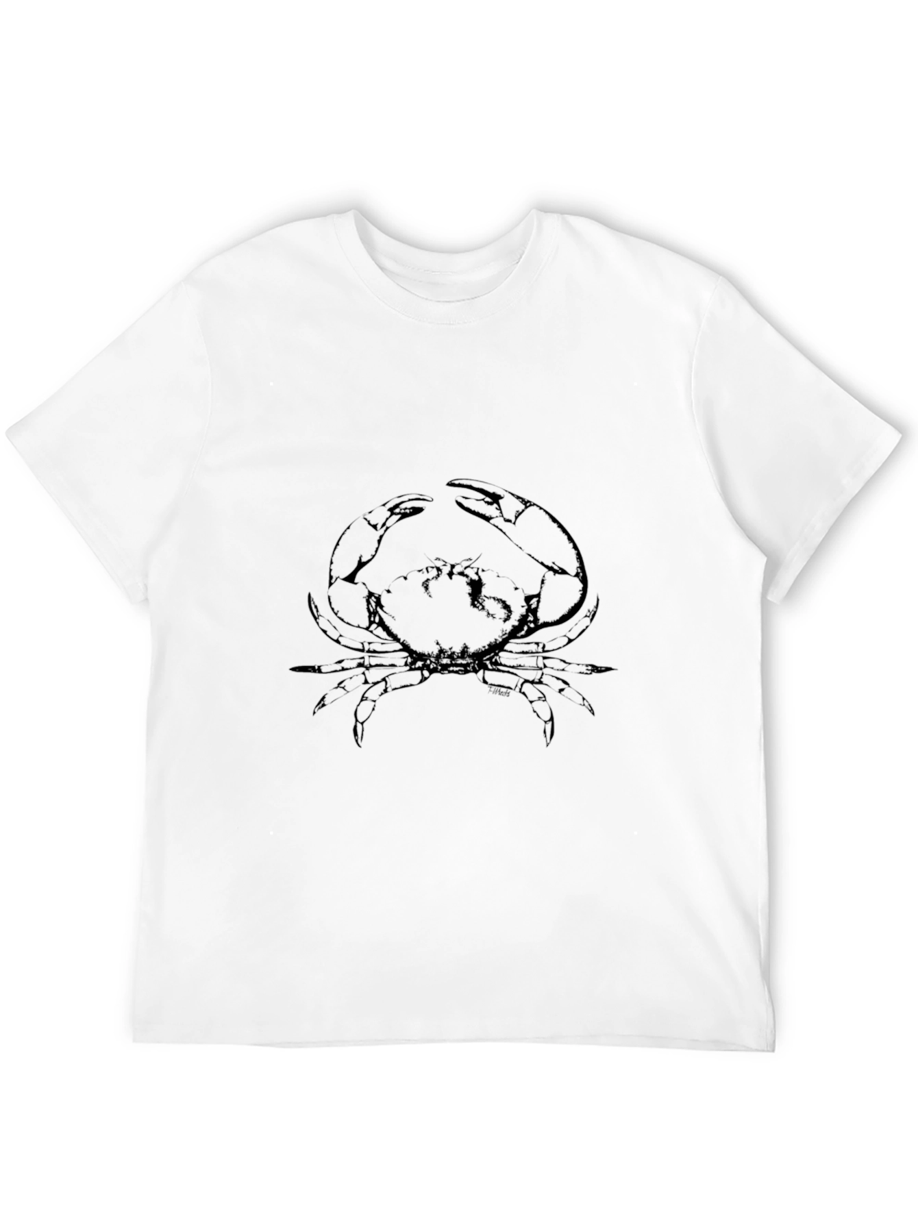 Crab Graphic Tee - Black Casual Shirt