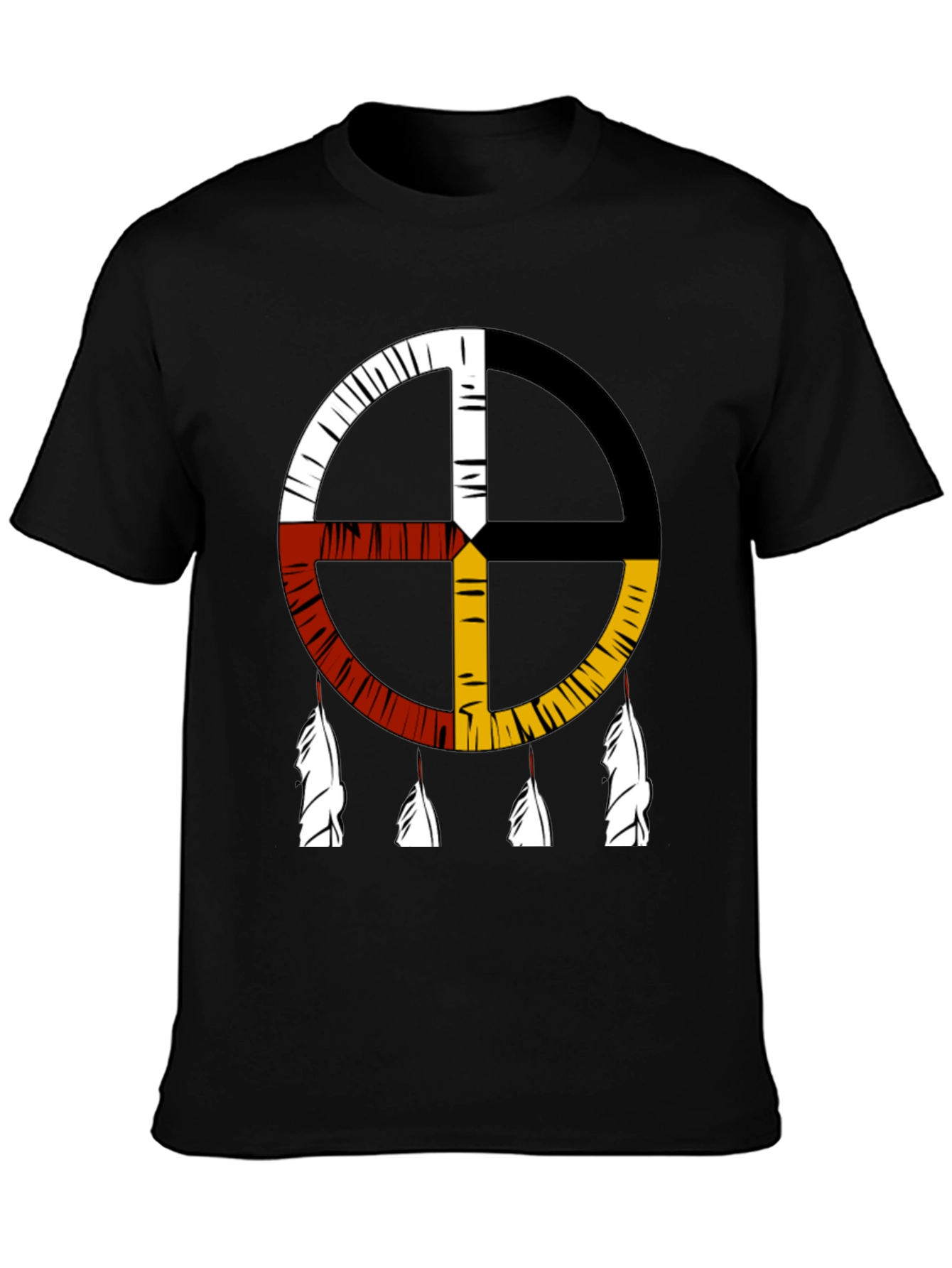Medicine Wheel T-Shirt Native American Symbol Tee