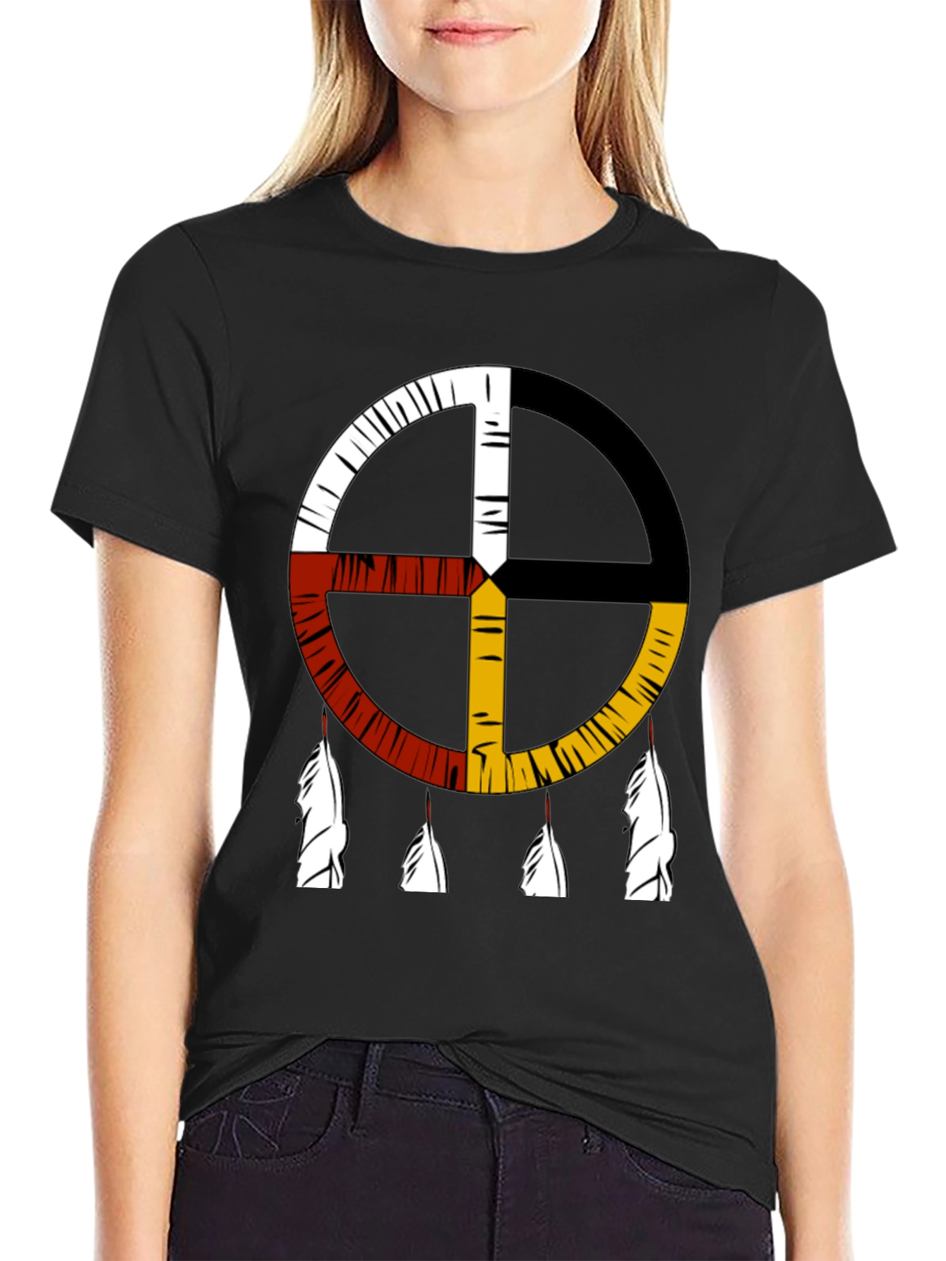 Medicine Wheel T-Shirt Native American Symbol Tee