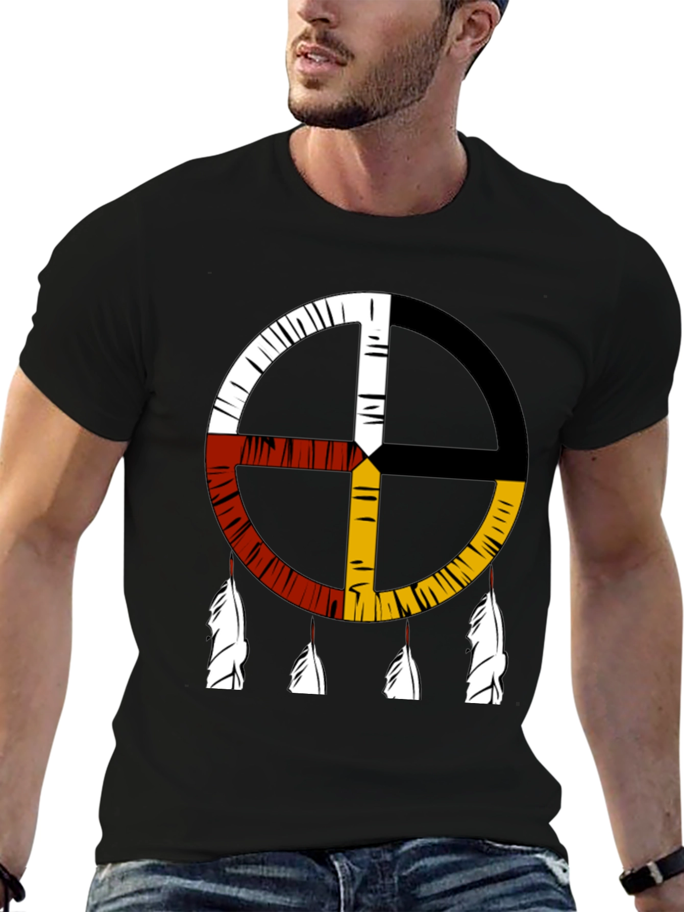 Medicine Wheel T-Shirt Native American Symbol Tee