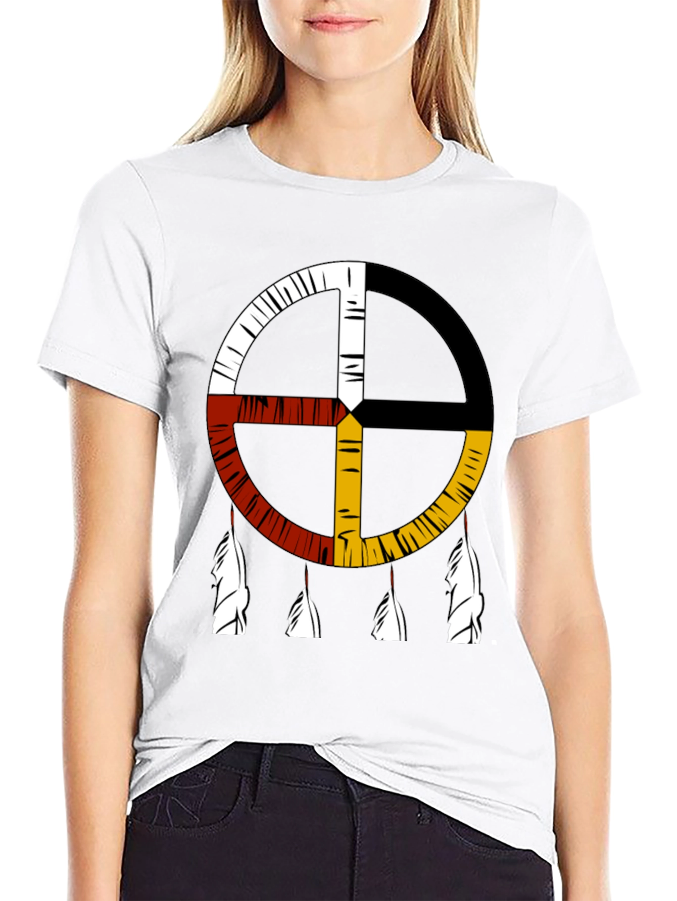 Medicine Wheel T-Shirt Native American Symbol Tee