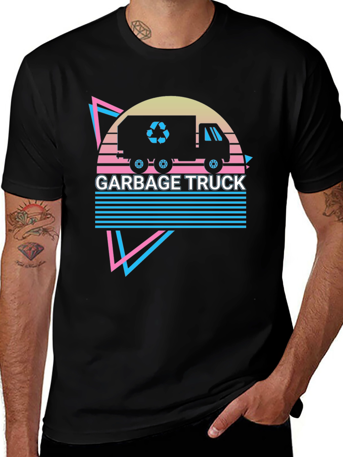 Retro Garbage Truck Graphic Tee