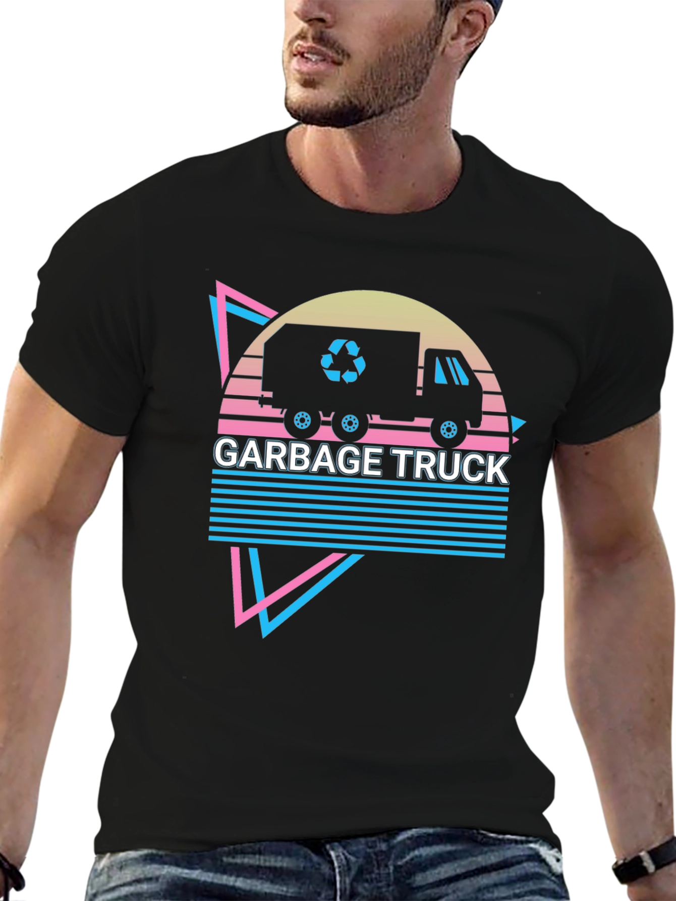 Retro Garbage Truck Graphic Tee