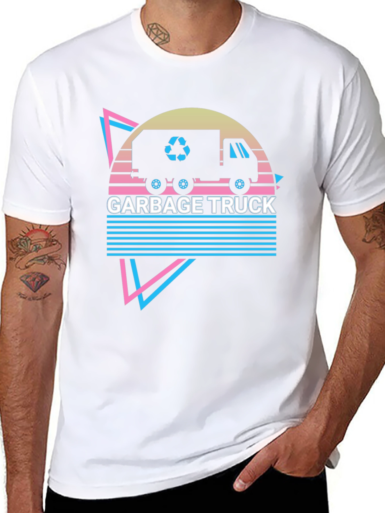 Retro Garbage Truck Graphic Tee