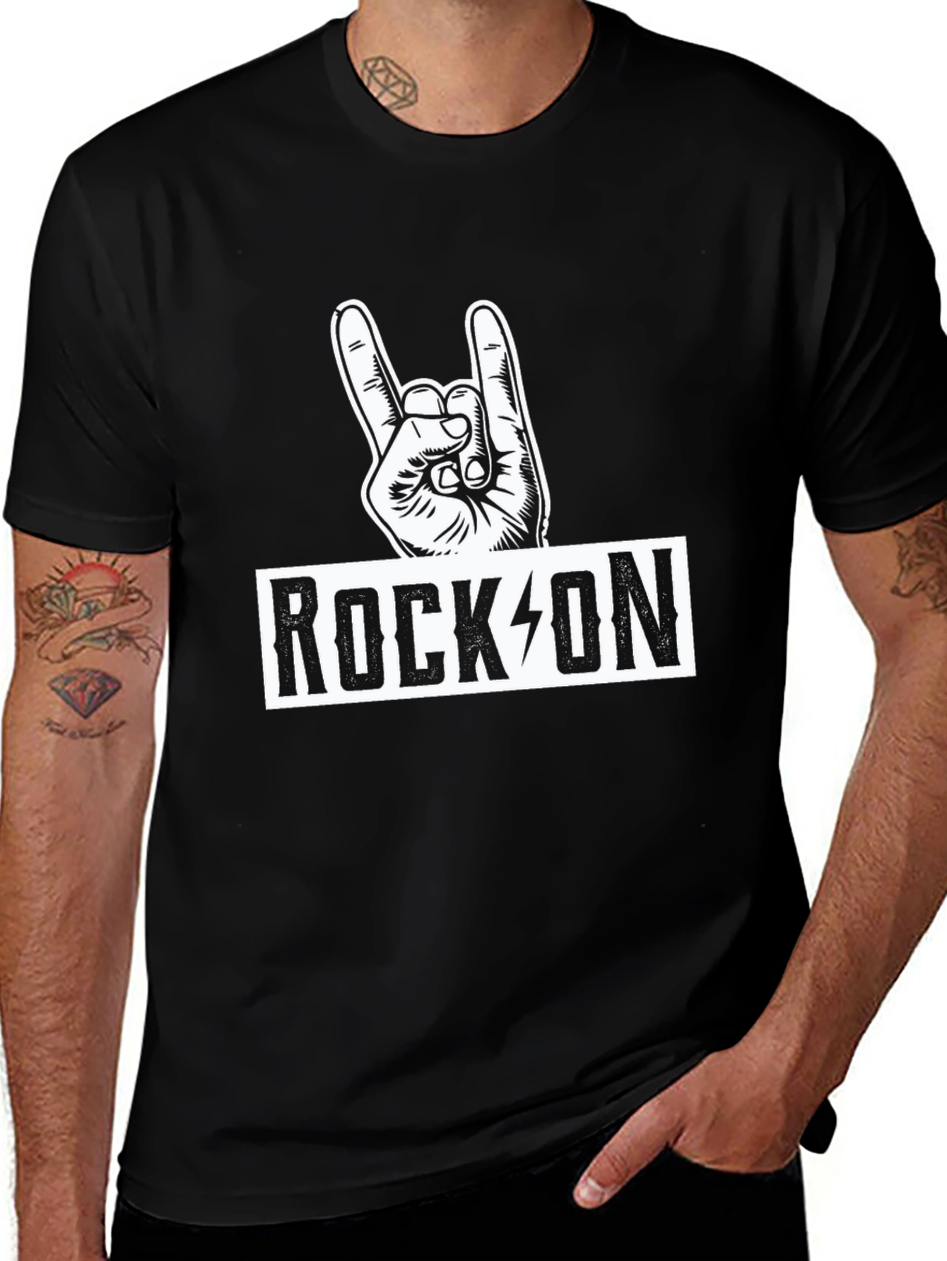 Rock On! Graphic T-Shirt - Bold Design