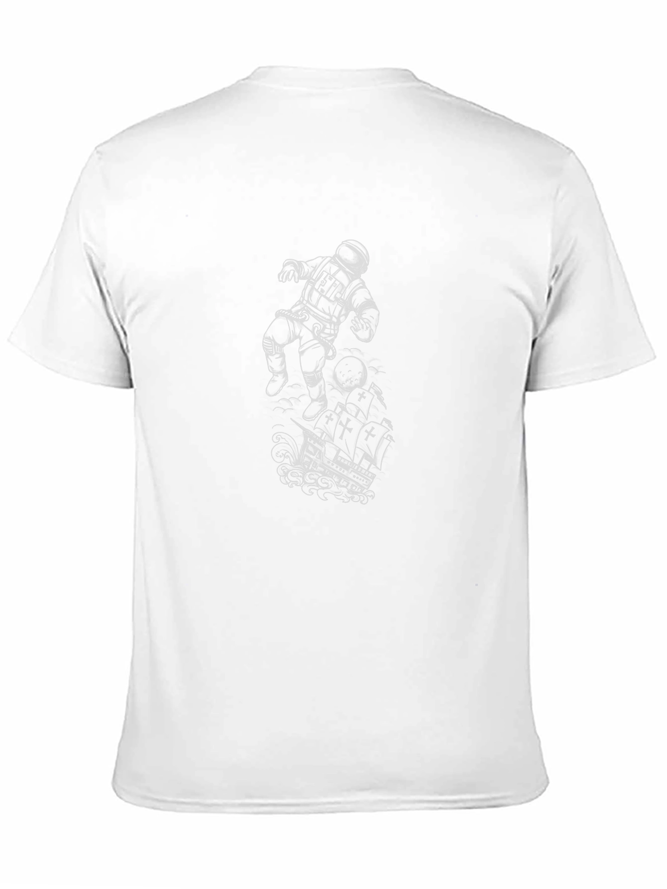 Astronaut Ship T-Shirt - Space Exploration Tee