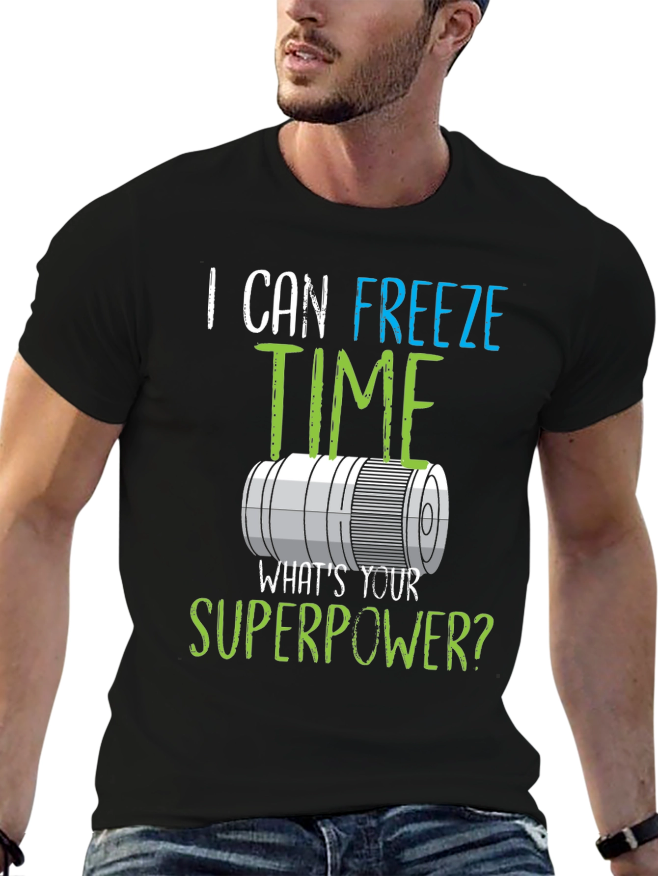 I Can Freeze Time Superpower Graphic Tee