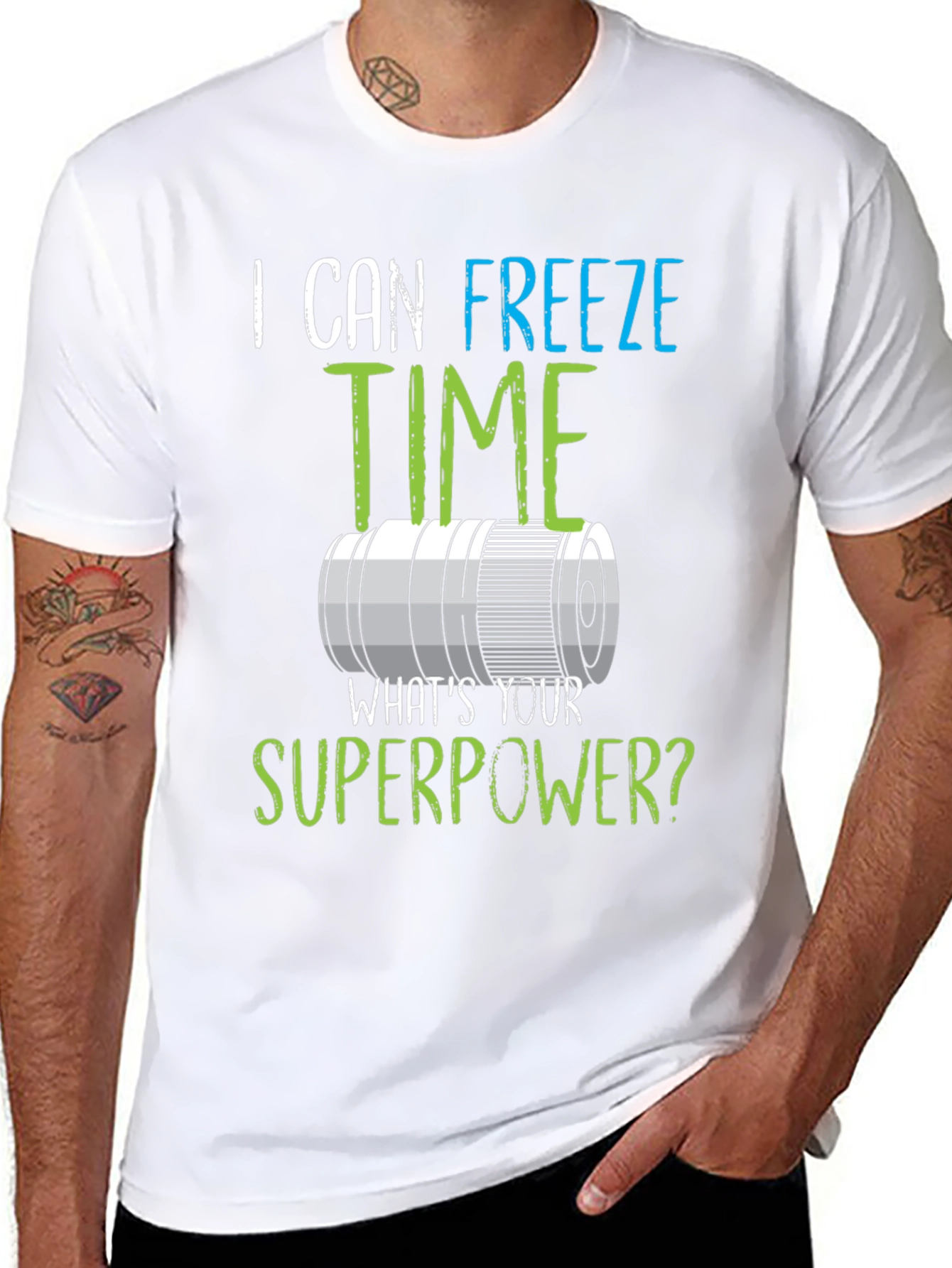 I Can Freeze Time Superpower Graphic Tee