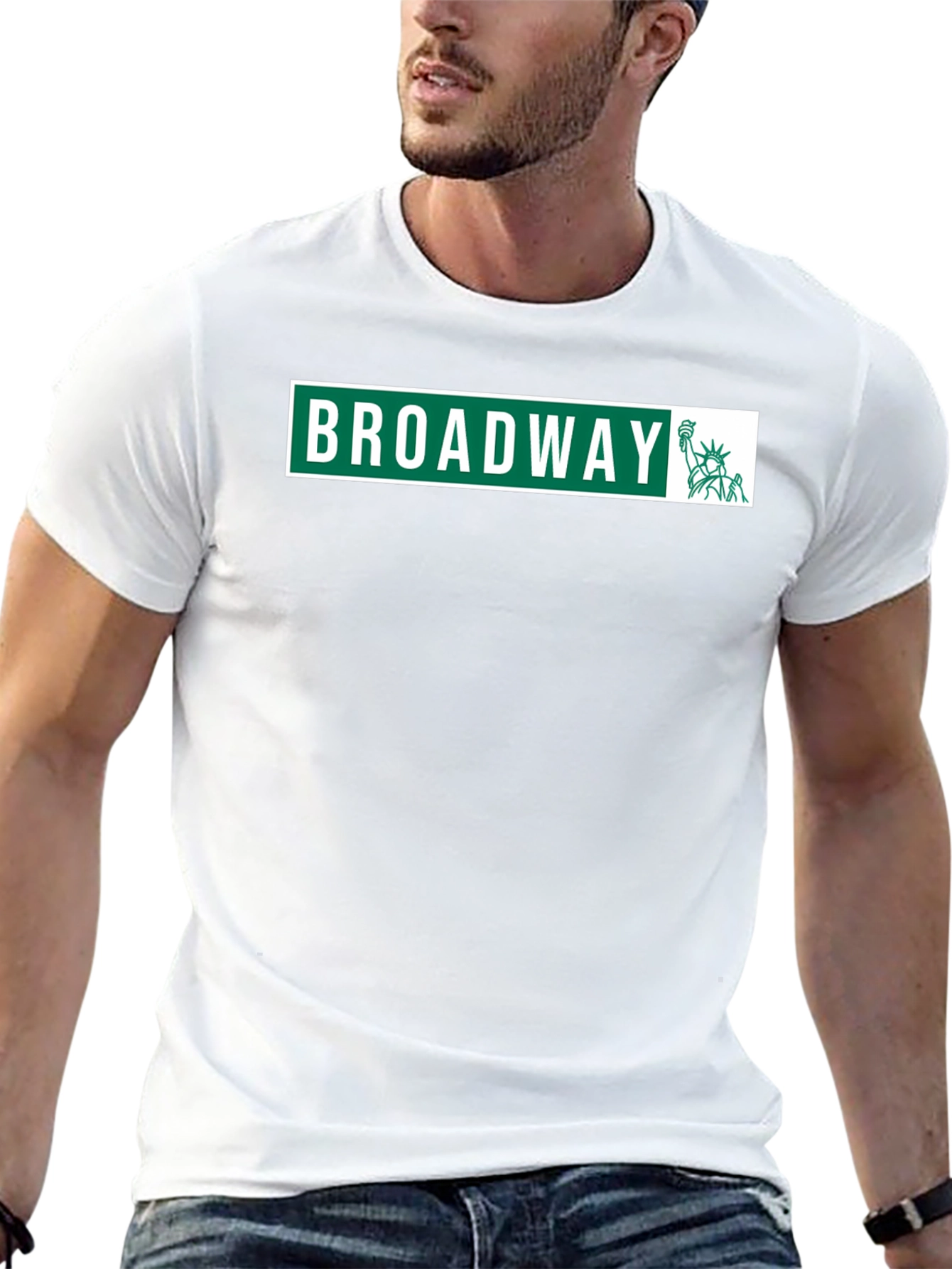 Broadway Statue of Liberty Black Graphic Tee