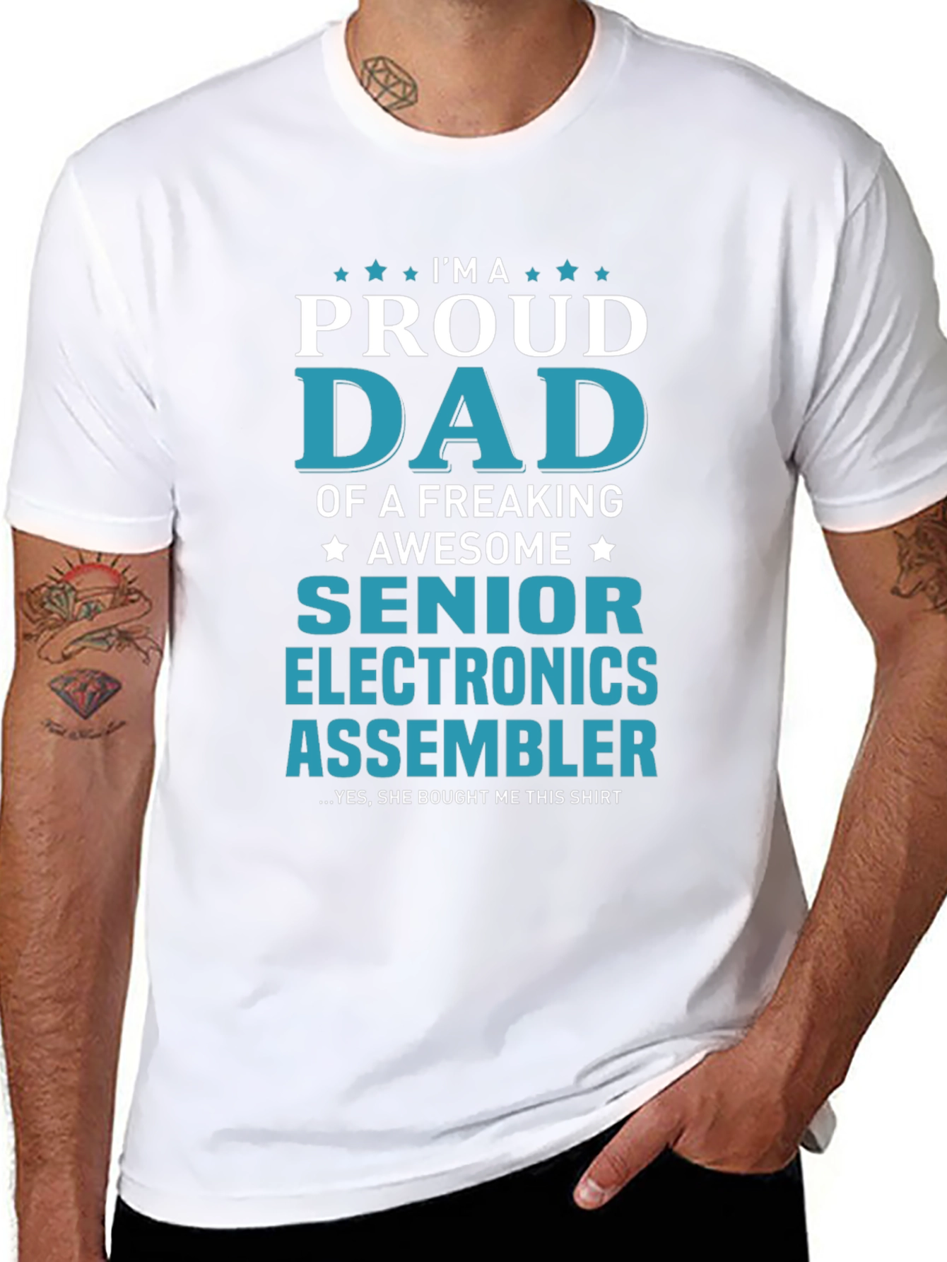 Proud Dad Senior Electronics Assembler T-Shirt