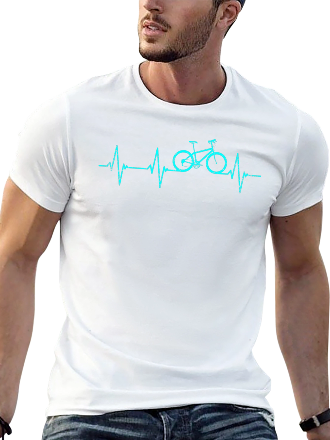 Heartbeat Bike Graphic T-Shirt