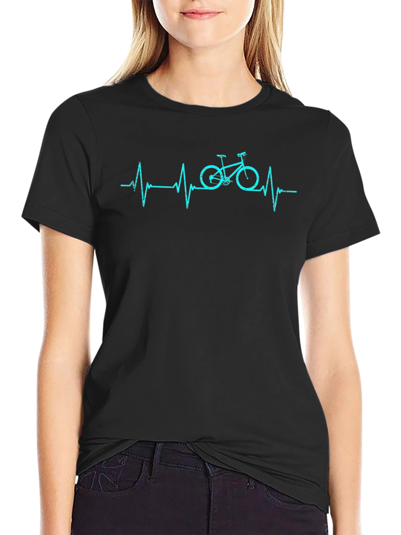 Heartbeat Bike Graphic T-Shirt