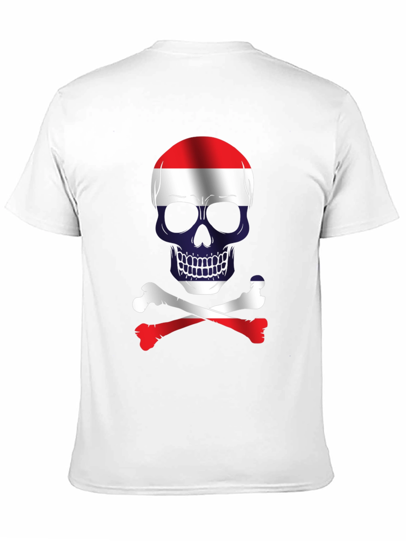 Dutch Flag Skull & Crossbones Graphic Tee