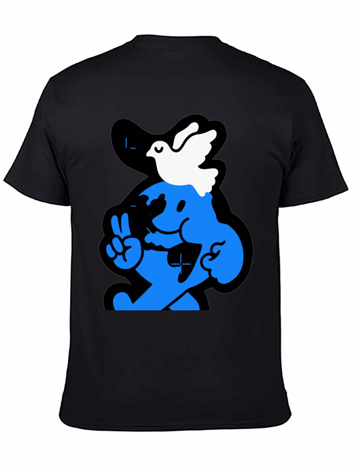 Peace Dove Graphic Tee - Black