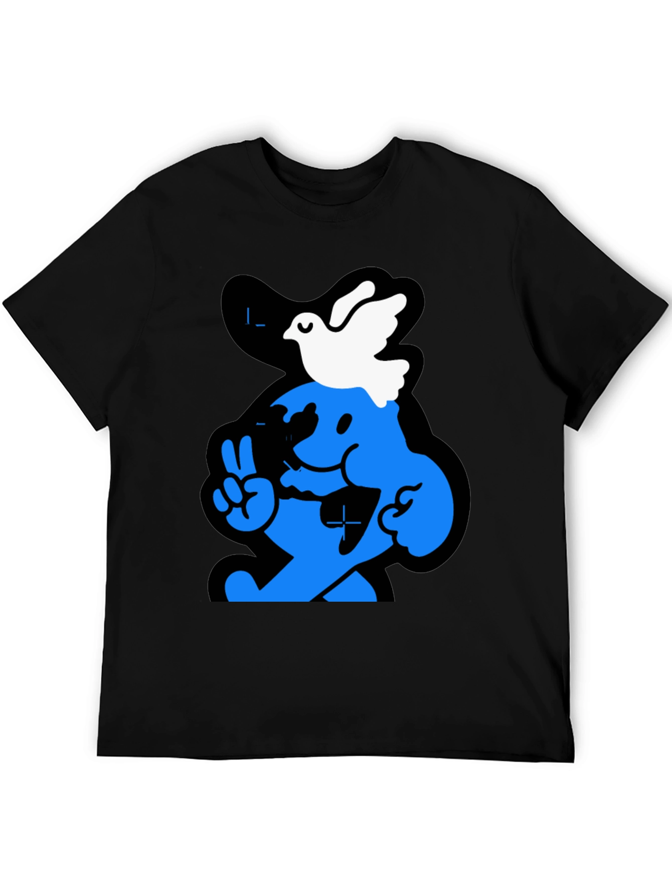 Peace Dove Graphic Tee - Black