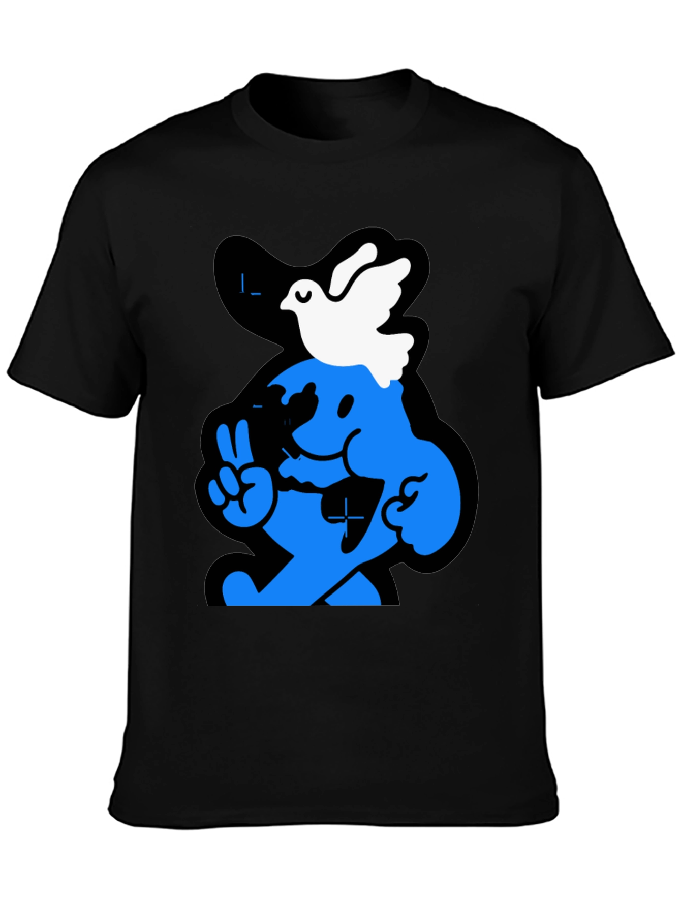 Peace Dove Graphic Tee - Black