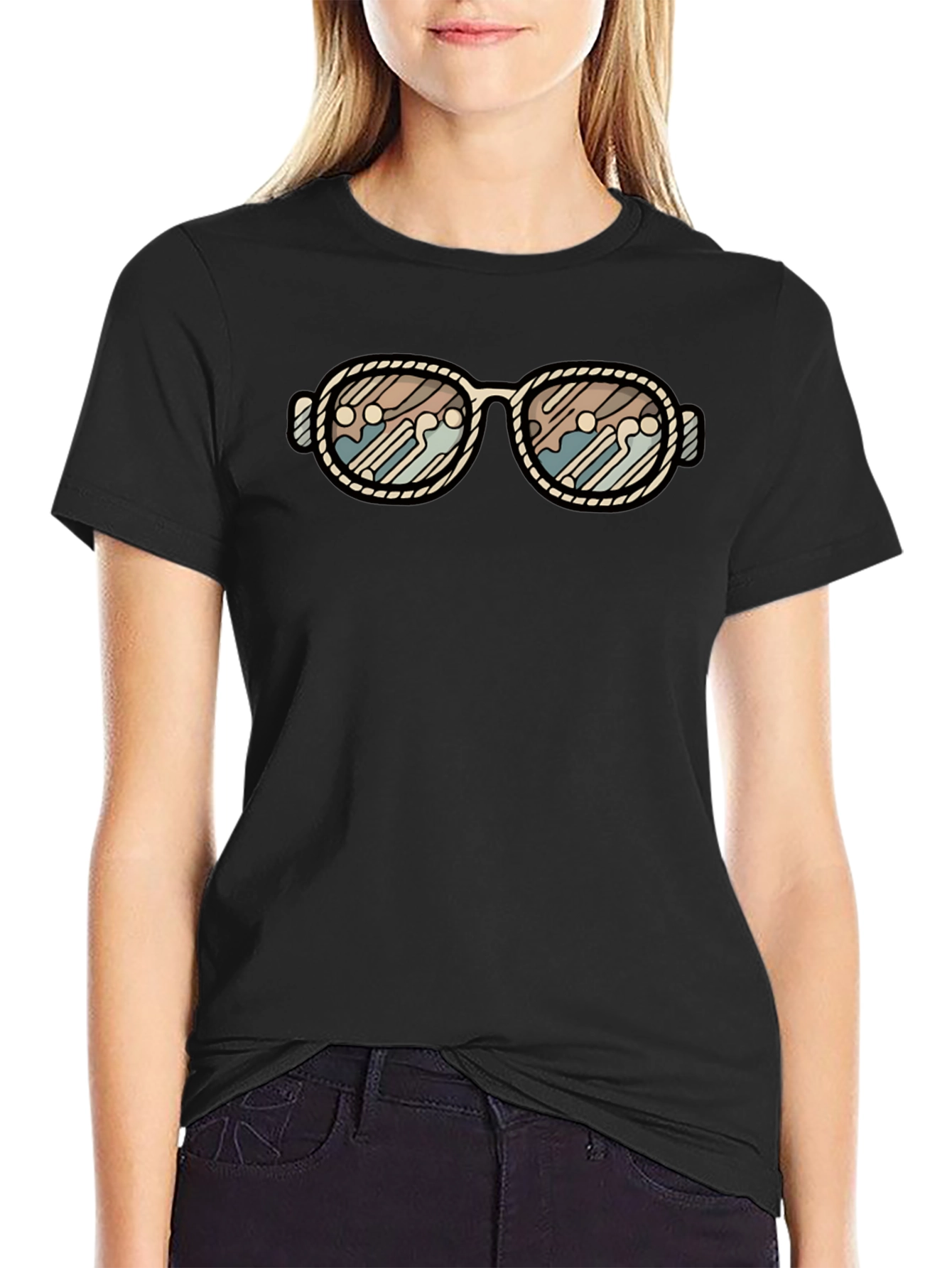 Retro Sunglasses Graphic T-Shirt - Cool Stylish Tee