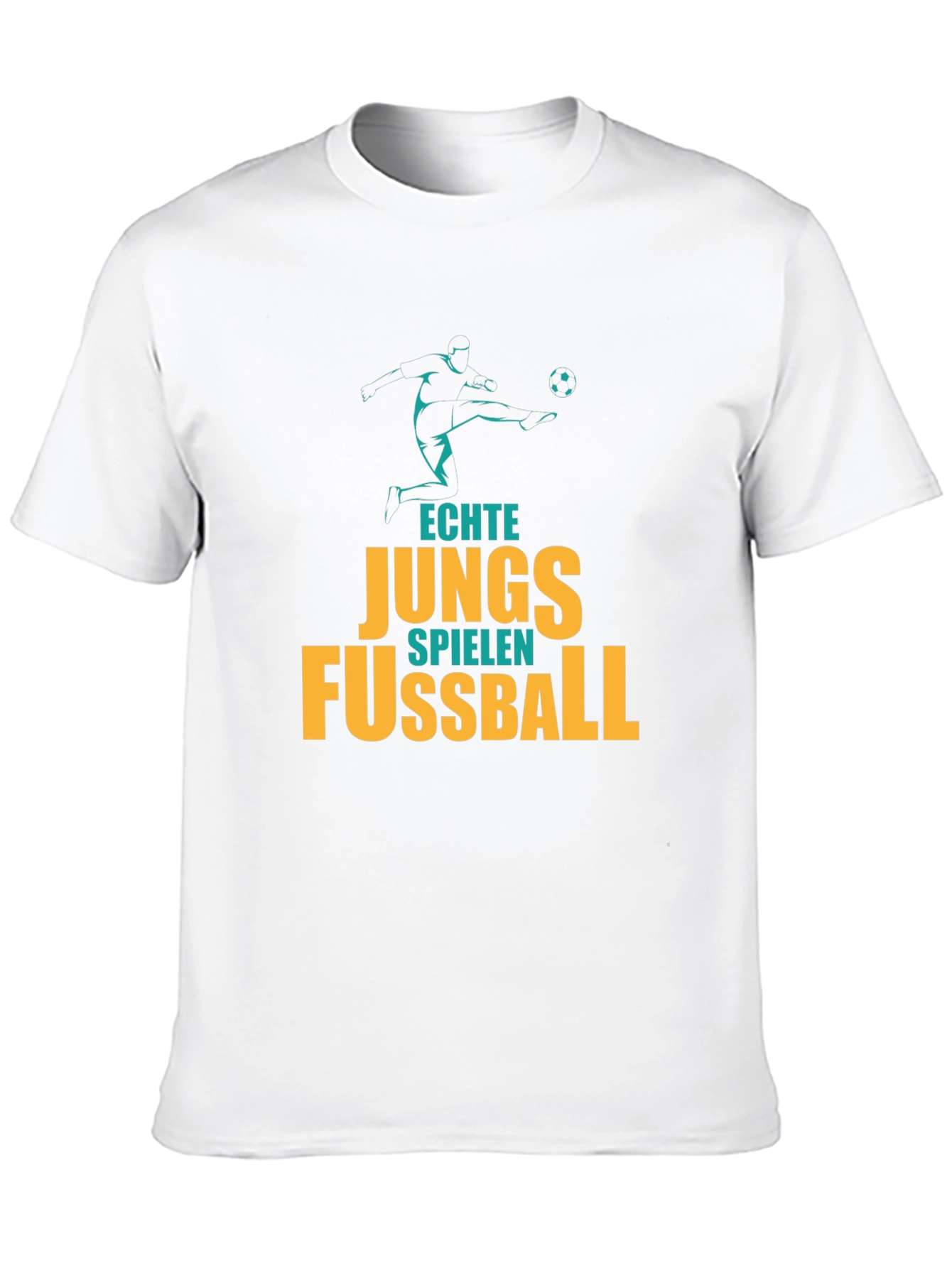 Echte Jungs Fussball T-Shirt - Soccer Graphic Tee