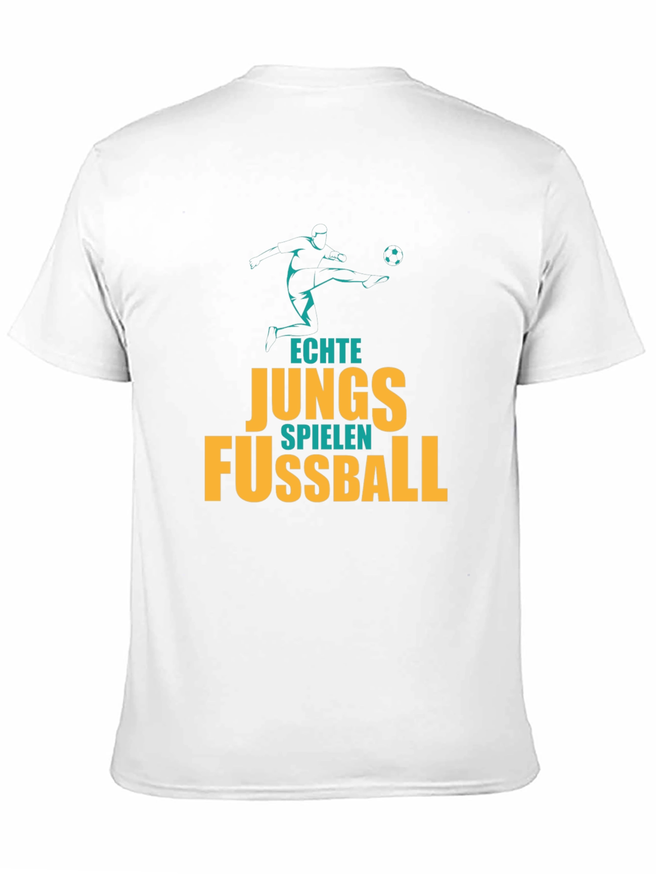 Echte Jungs Fussball T-Shirt - Soccer Graphic Tee