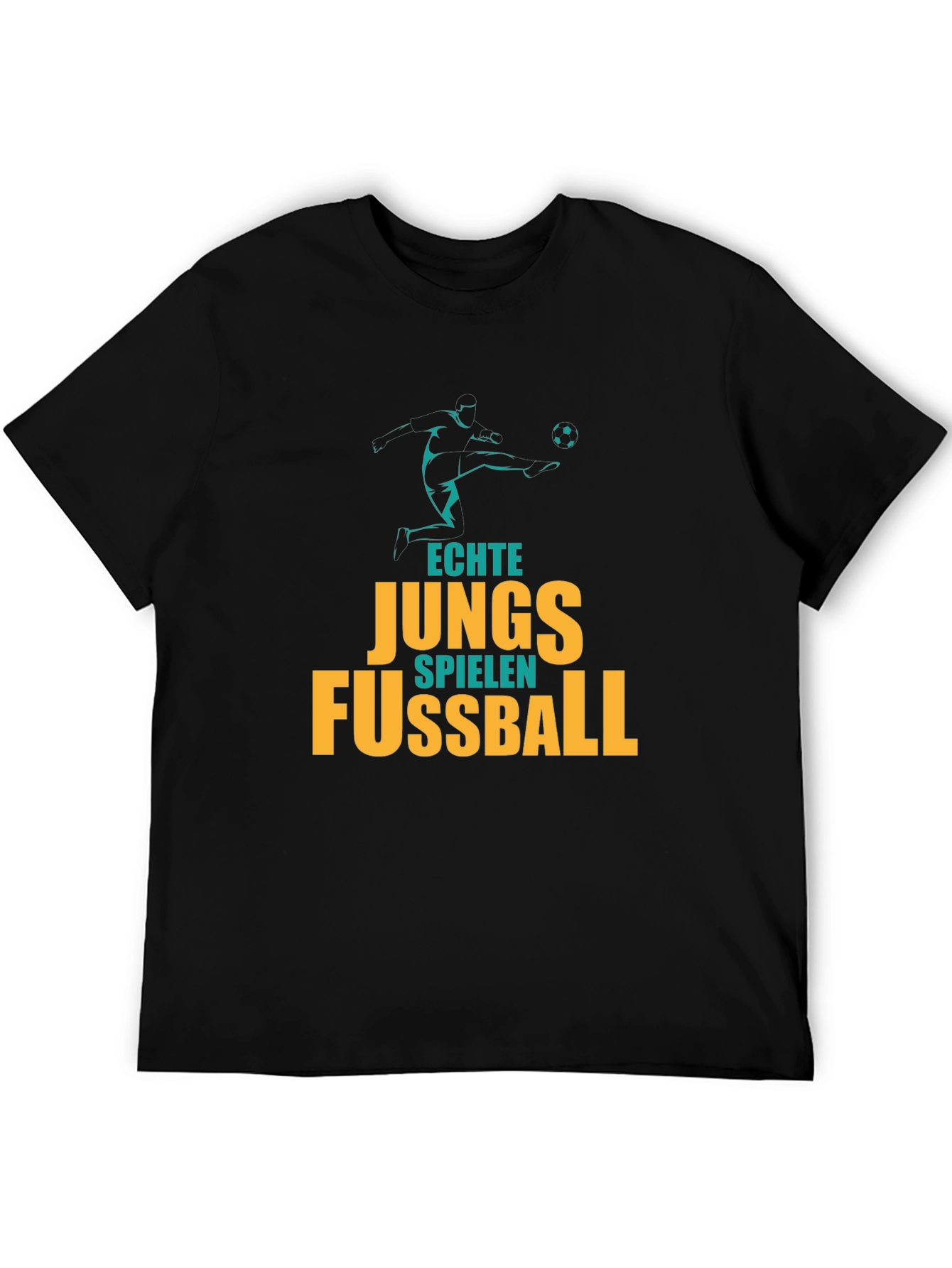 Echte Jungs Fussball T-Shirt - Soccer Graphic Tee