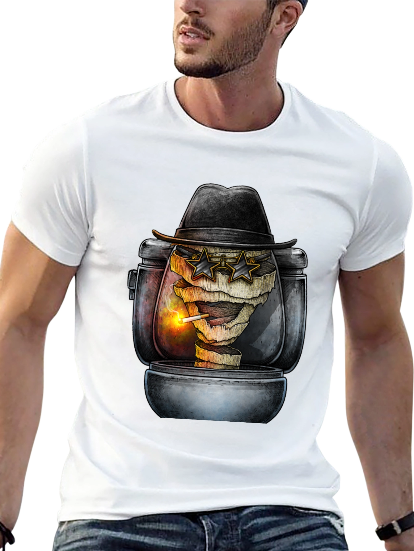 Mummy Grill Master T-Shirt - BBQ Humor Tee