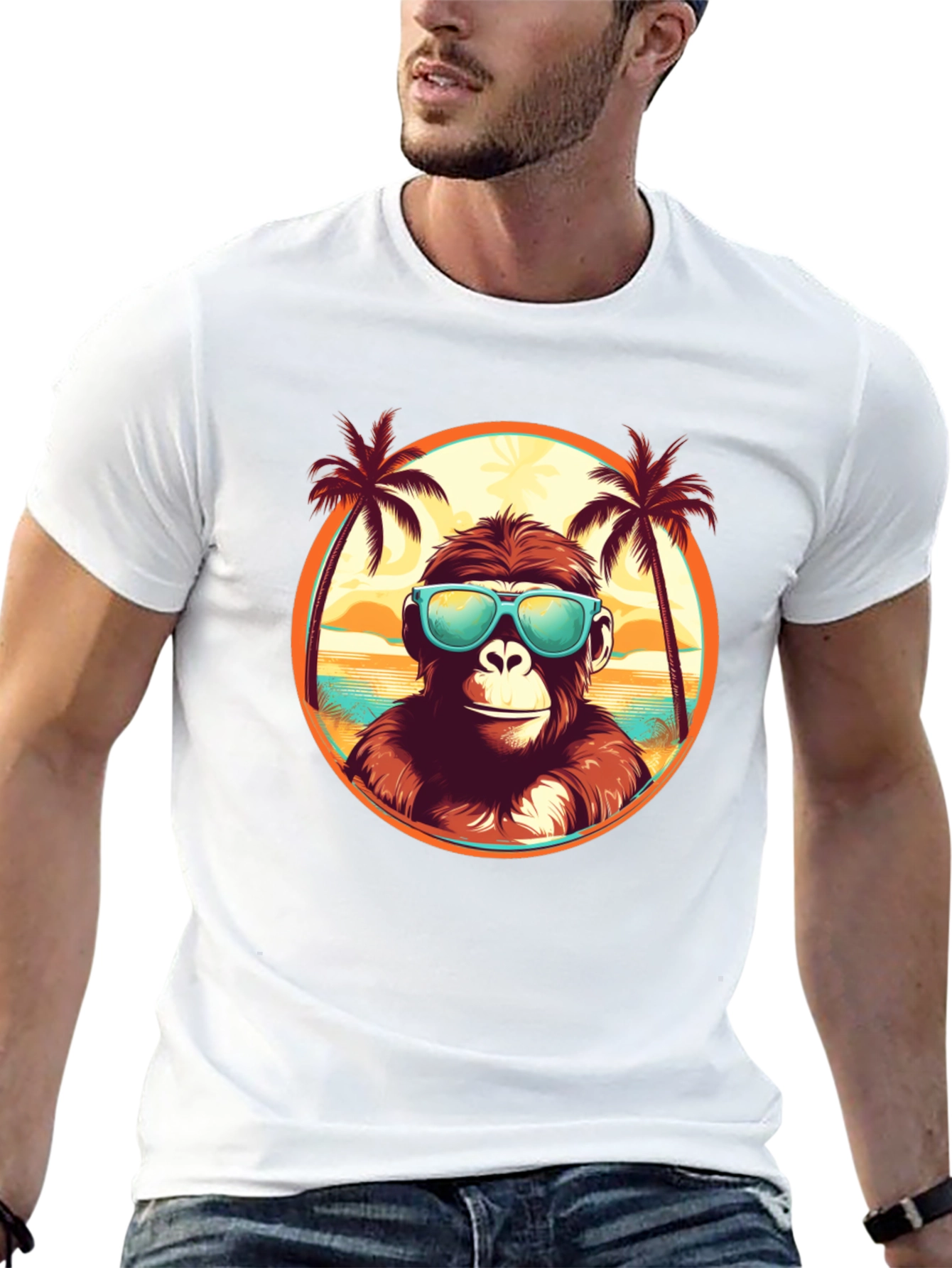 Cool Monkey Beach Vibes T-Shirt