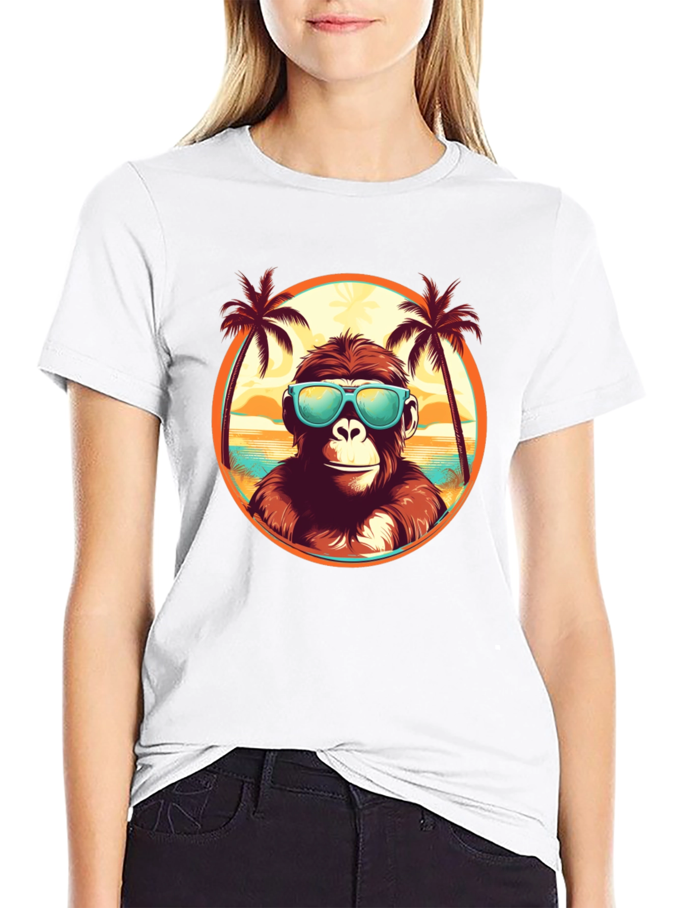 Cool Monkey Beach Vibes T-Shirt