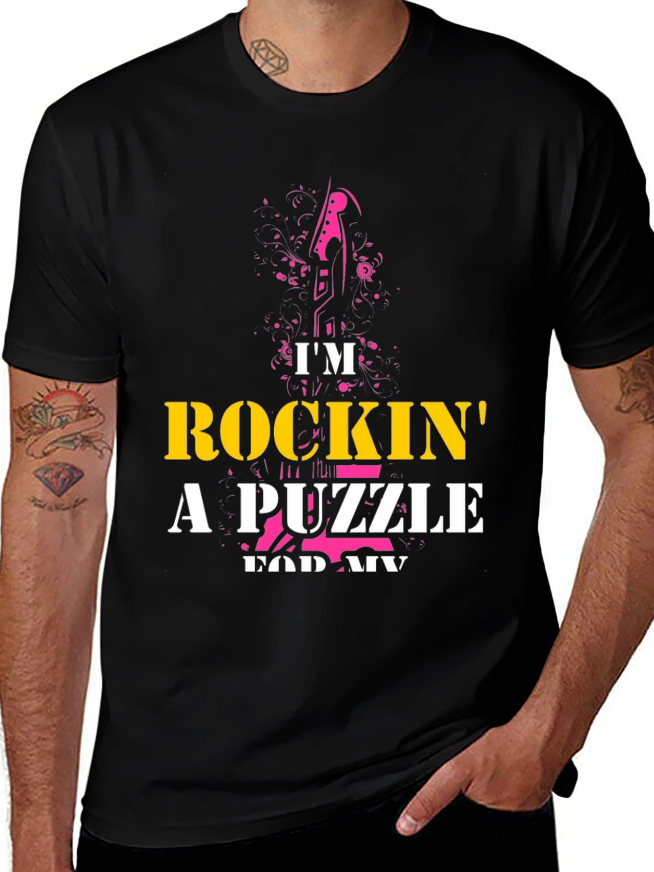 Rockin a Puzzle T-Shirt - Unique Graphic Tee