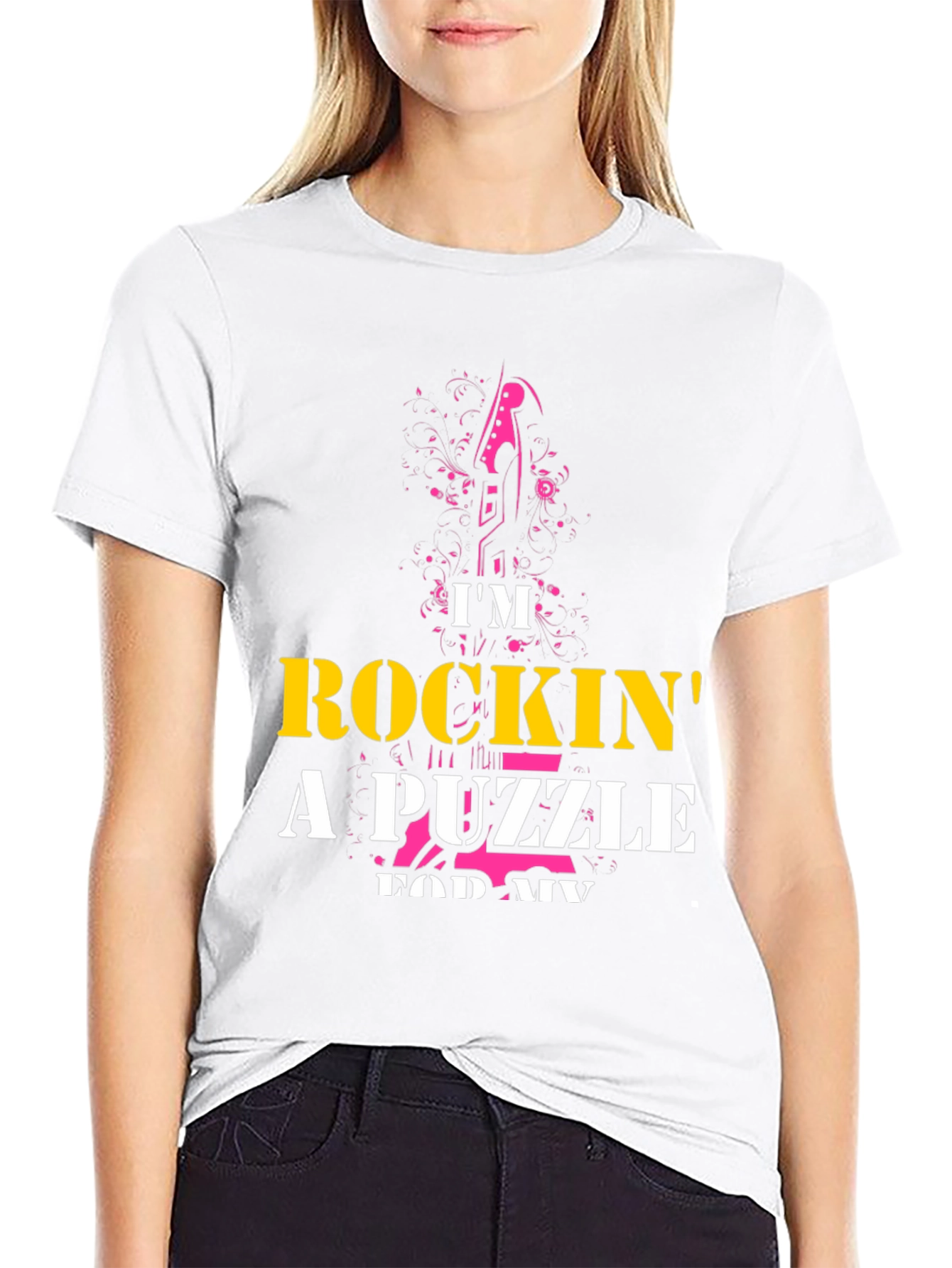 Rockin a Puzzle T-Shirt - Unique Graphic Tee