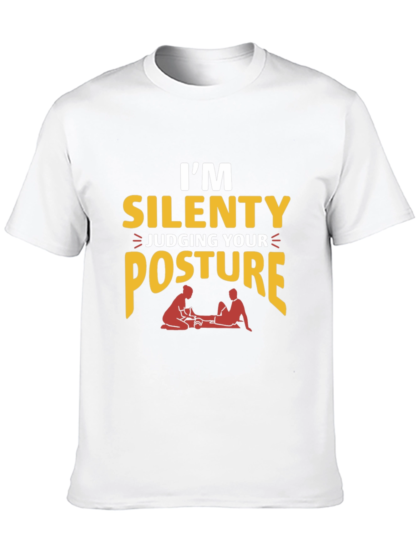 Funny Chiropractic T-Shirt - Silent Posture Judge