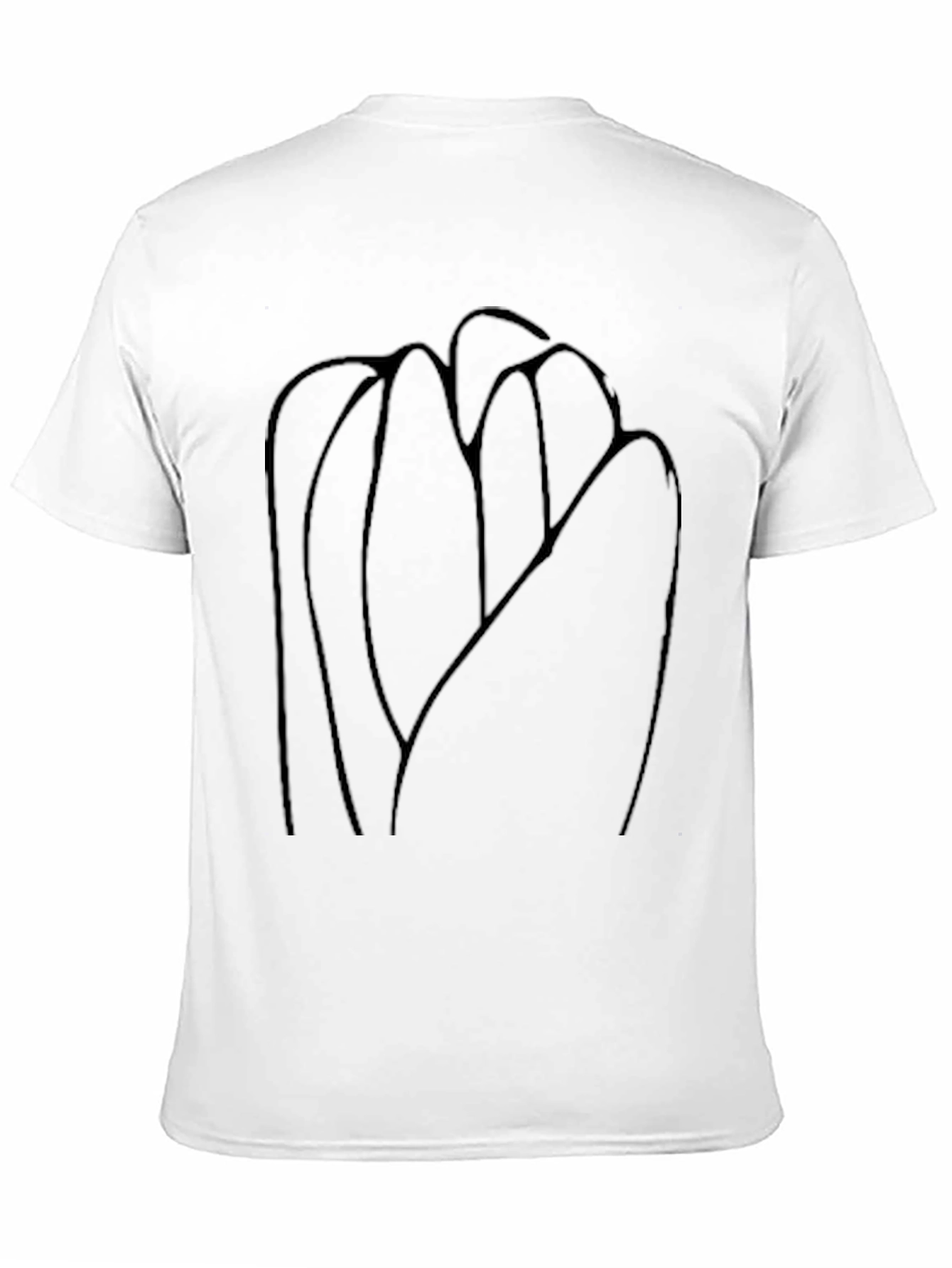 Abstract Floral Black T-Shirt