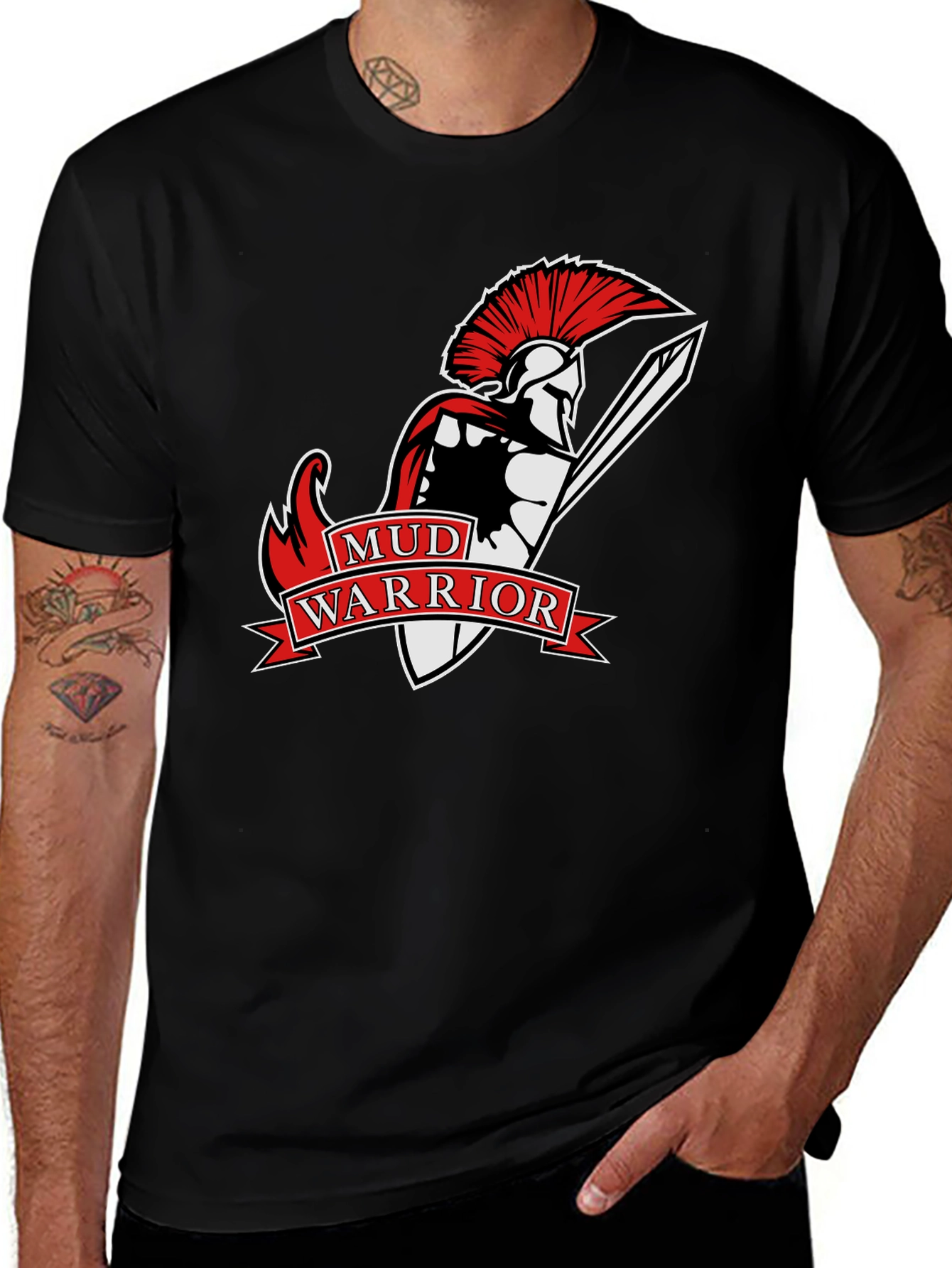 Mud Warrior T-Shirt - Spartan Graphic Tee