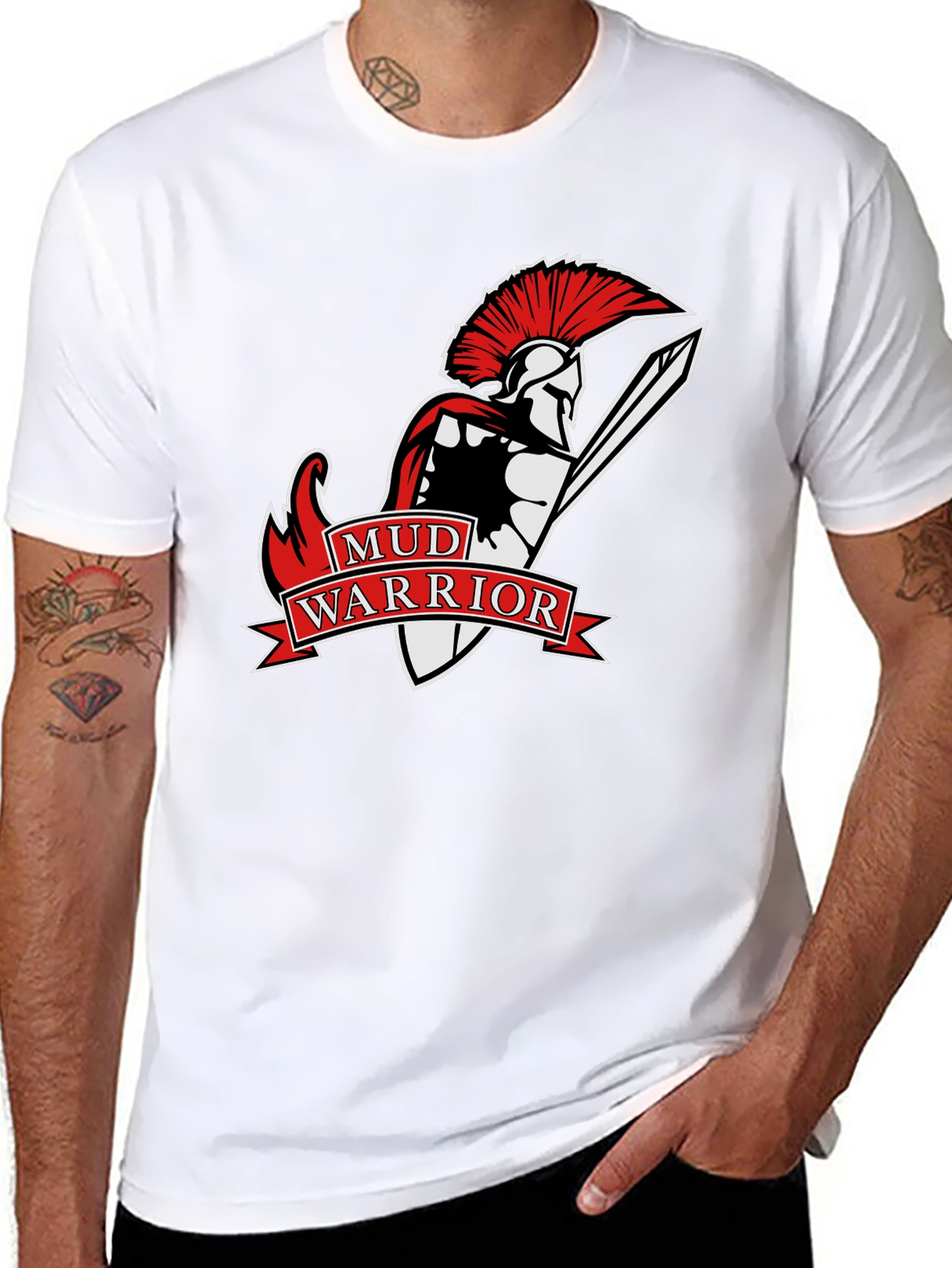 Mud Warrior T-Shirt - Spartan Graphic Tee