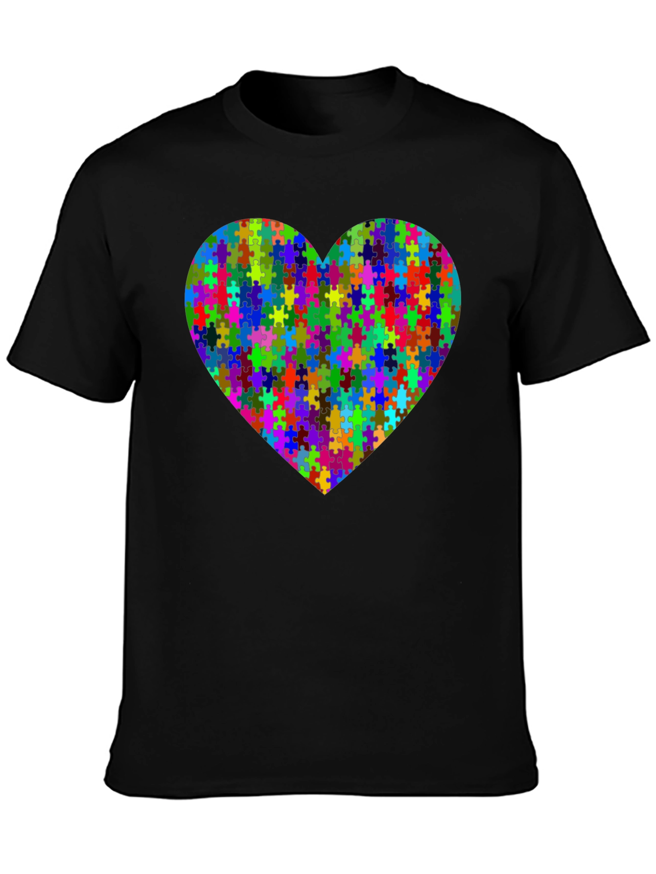 Puzzle Heart Graphic Tee