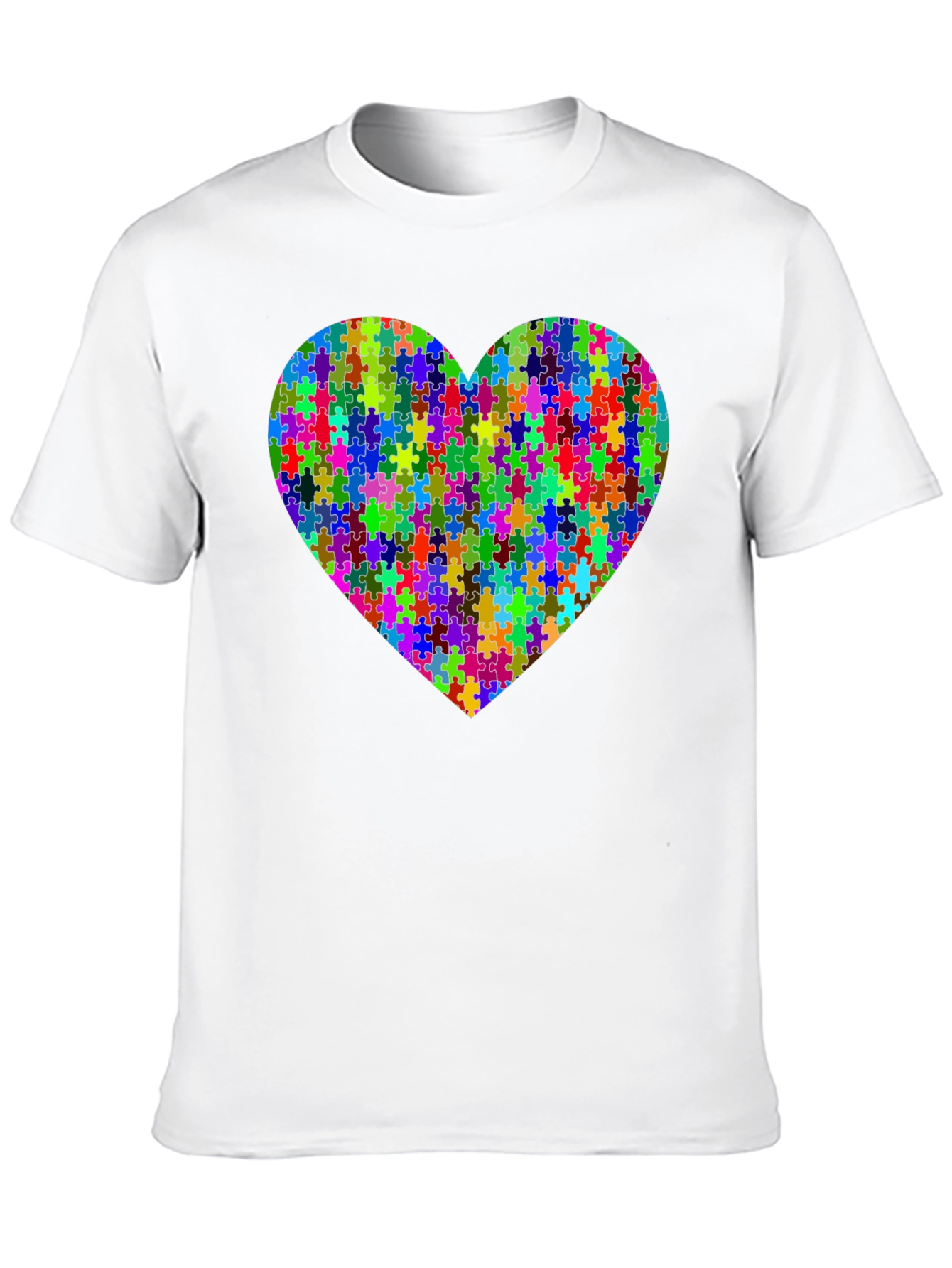 Puzzle Heart Graphic Tee