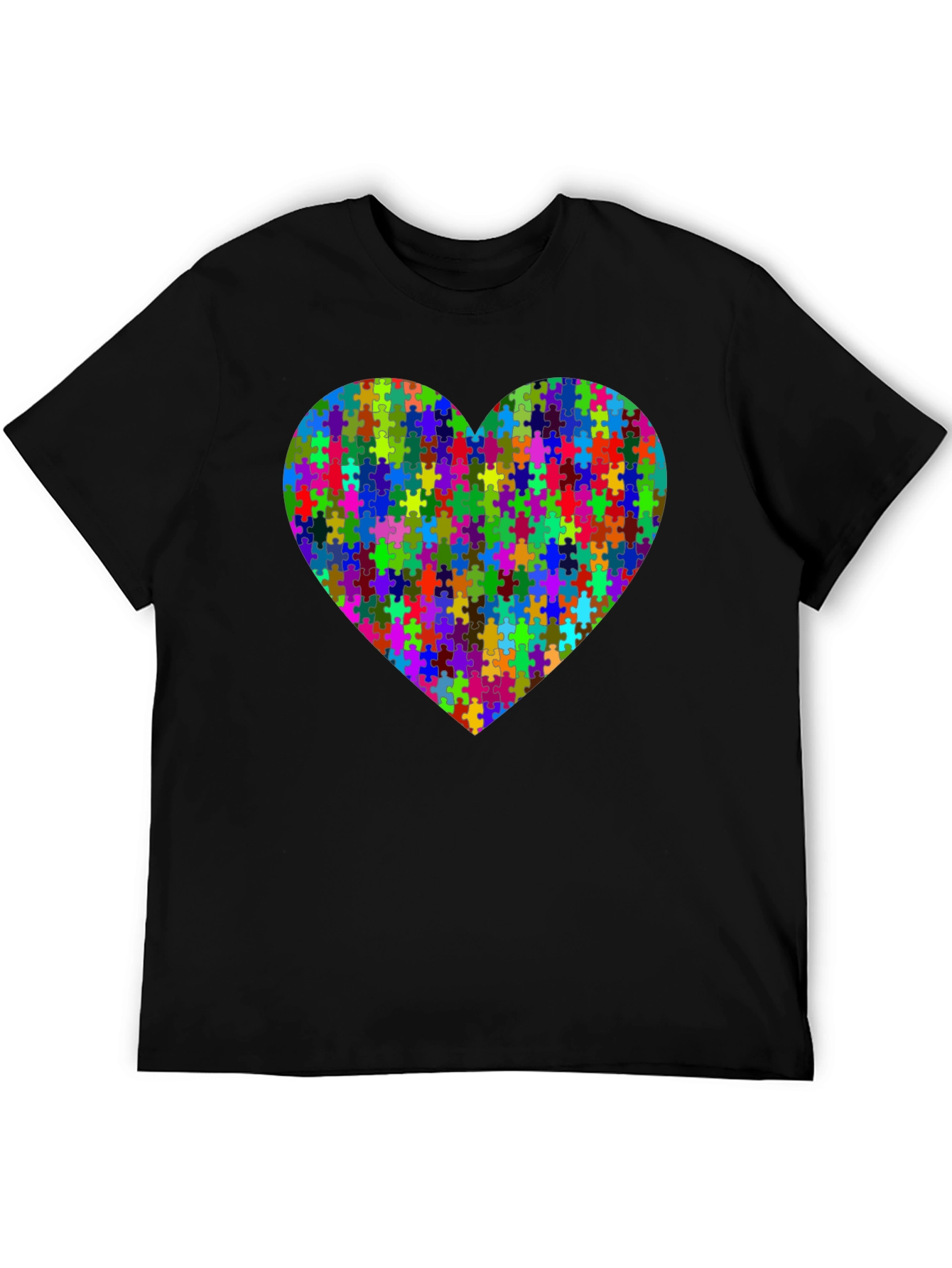 Puzzle Heart Graphic Tee