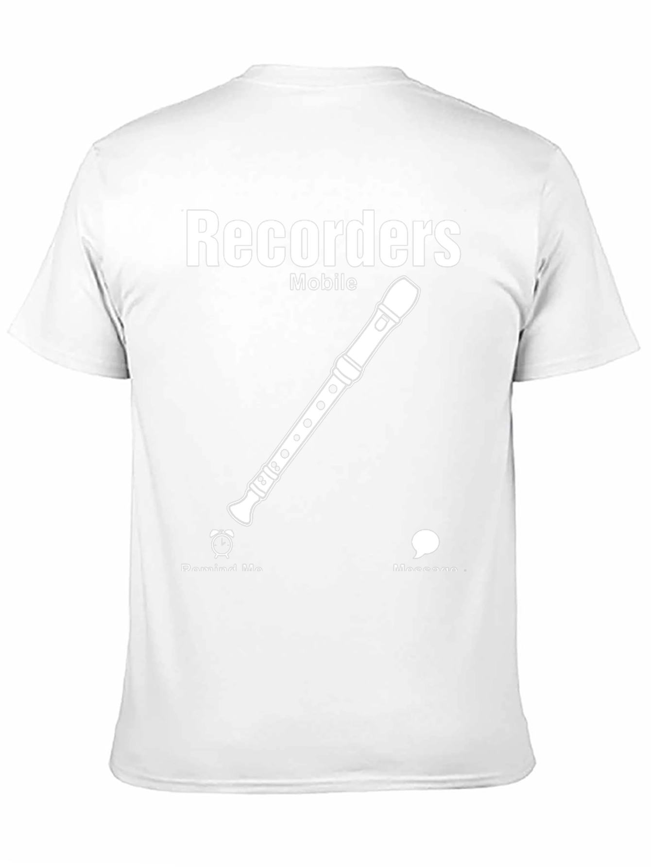 Recorder Mobile Black T-Shirt