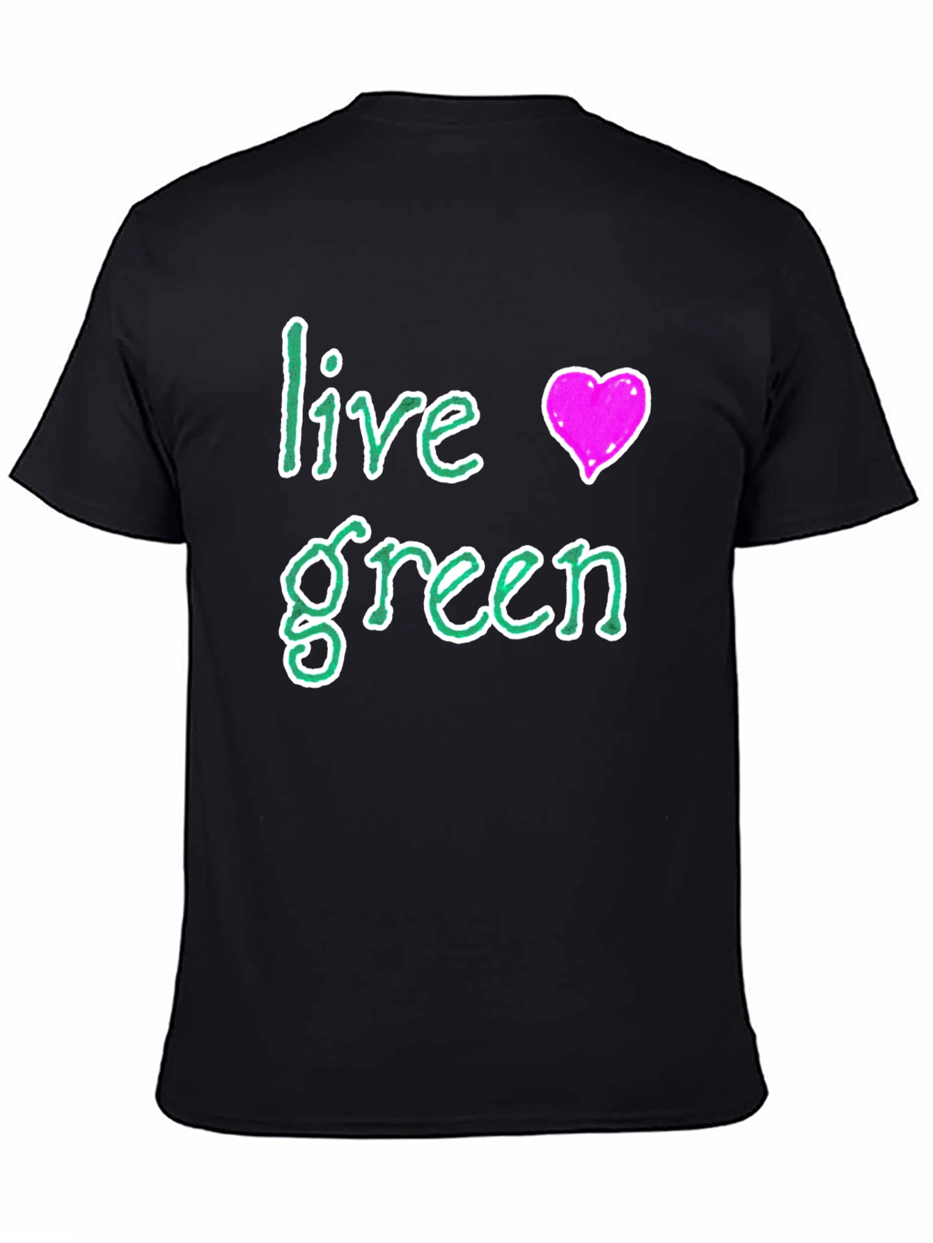 Live Green Tee - Eco-Friendly Cotton Blend