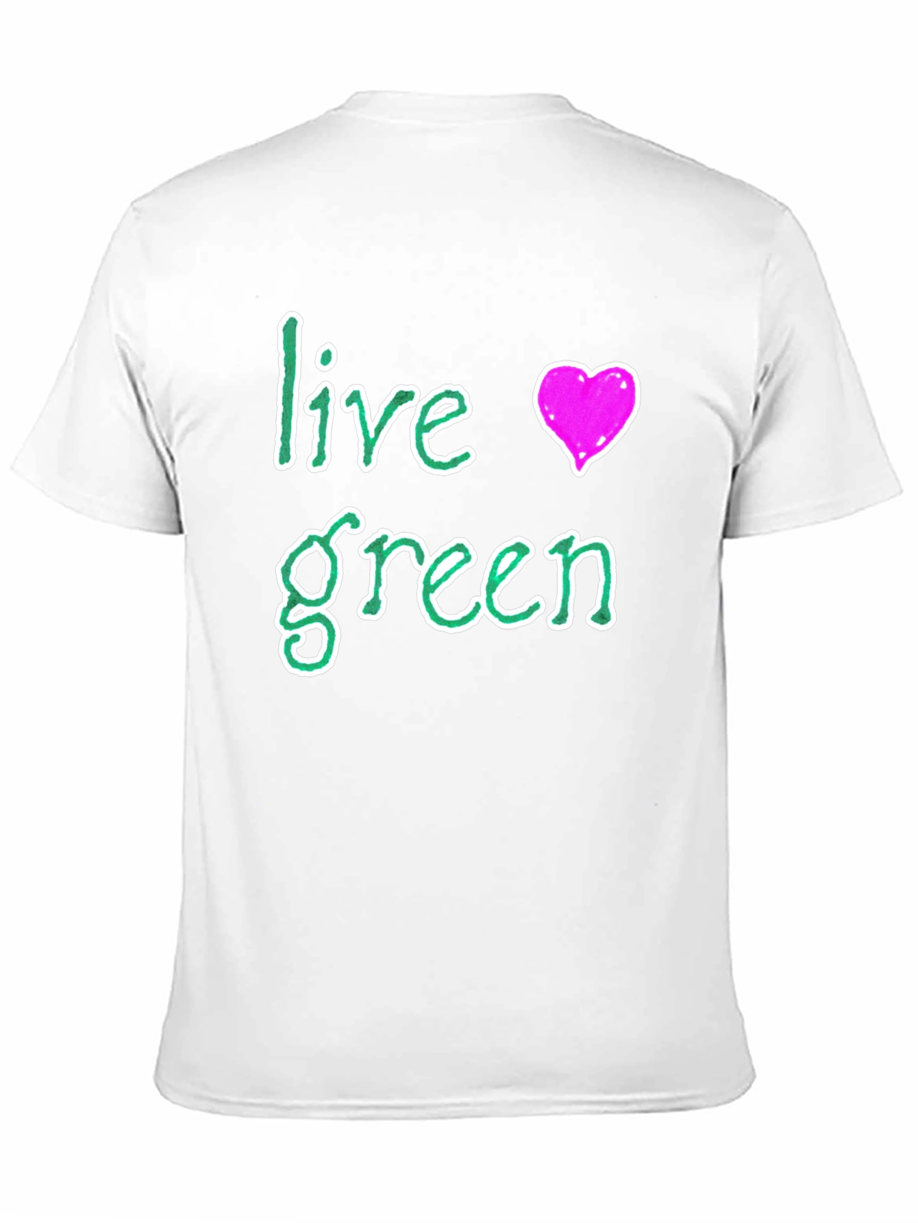 Live Green Tee - Eco-Friendly Cotton Blend