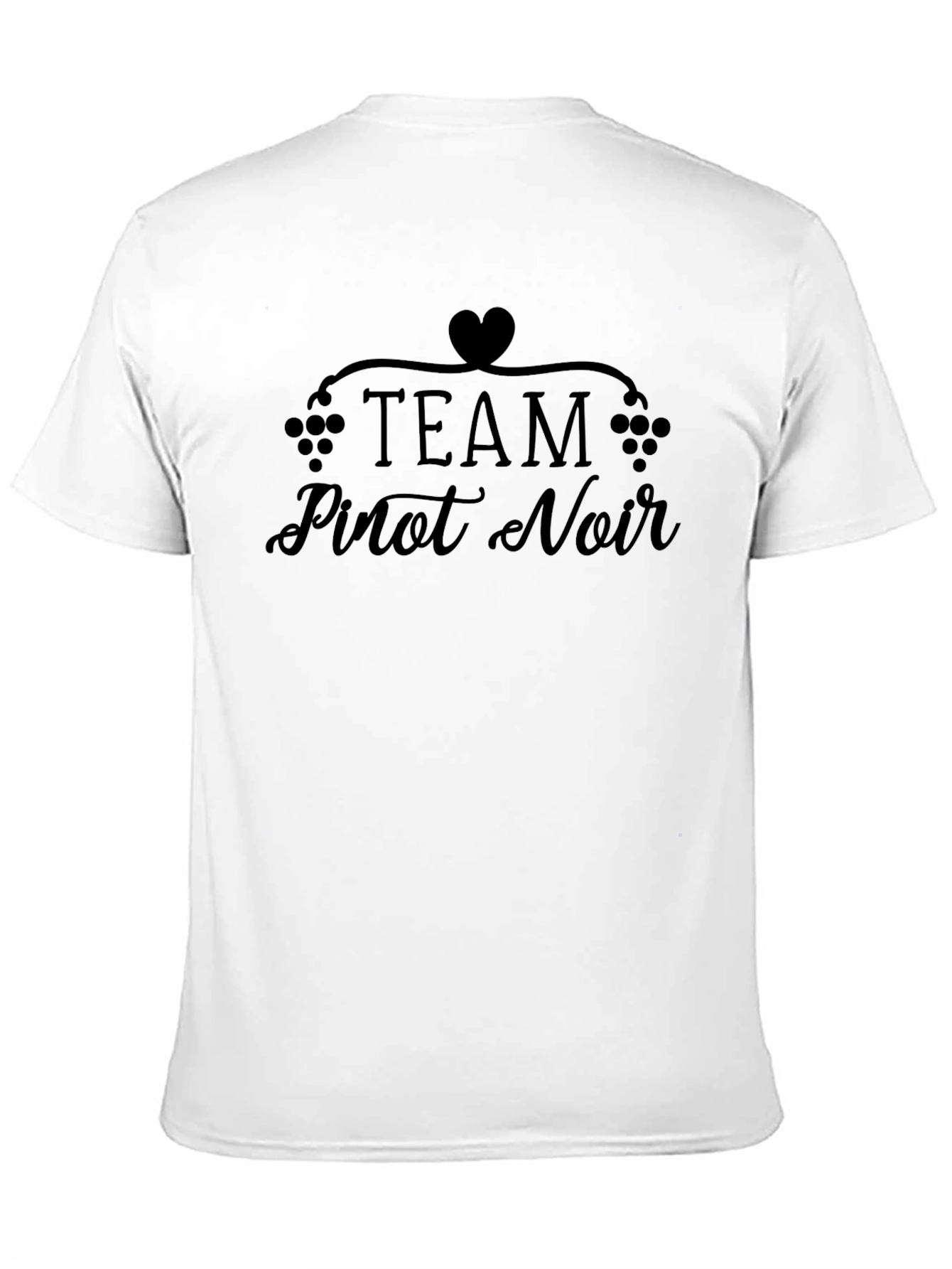 Team Pinot Noir Black Graphic T-Shirt