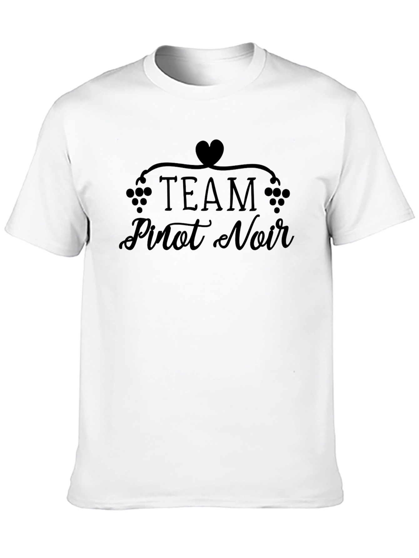 Team Pinot Noir Black Graphic T-Shirt